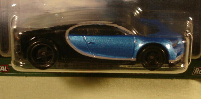 Hot Wheels 2016 Bugatti Chiron blue/black Premium 2021 new in package