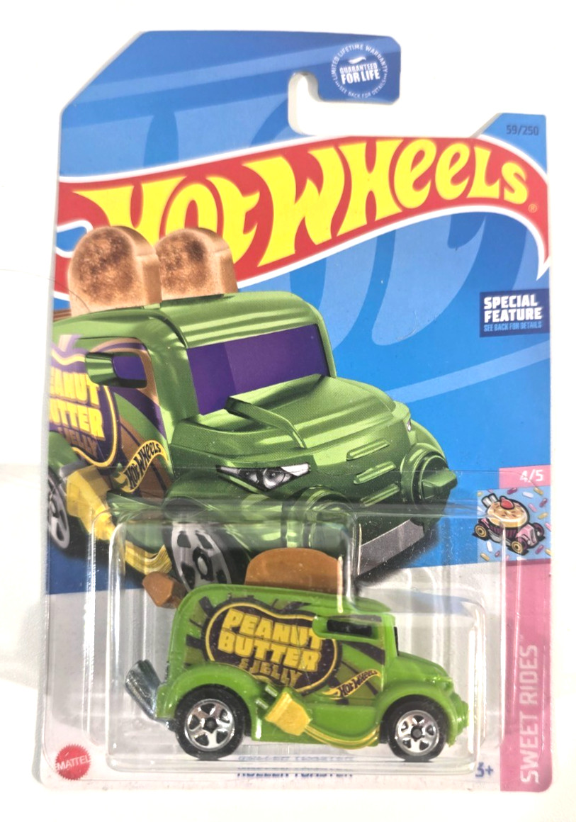 Hot Wheels SWEET RIDES 4/5 “ROLLER TOASTER” Car 59/250 New Sealed MATTEL 2021