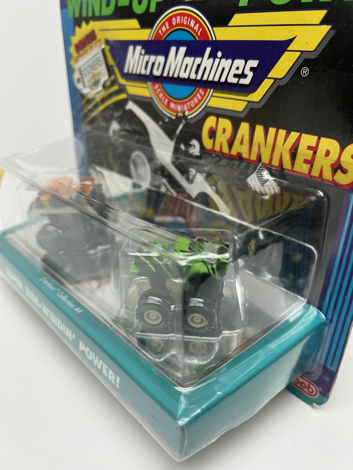 1990 Micro Machines Crankers Collection #4 Wind-Up Power-APC & 65’ Mustang (NEW)