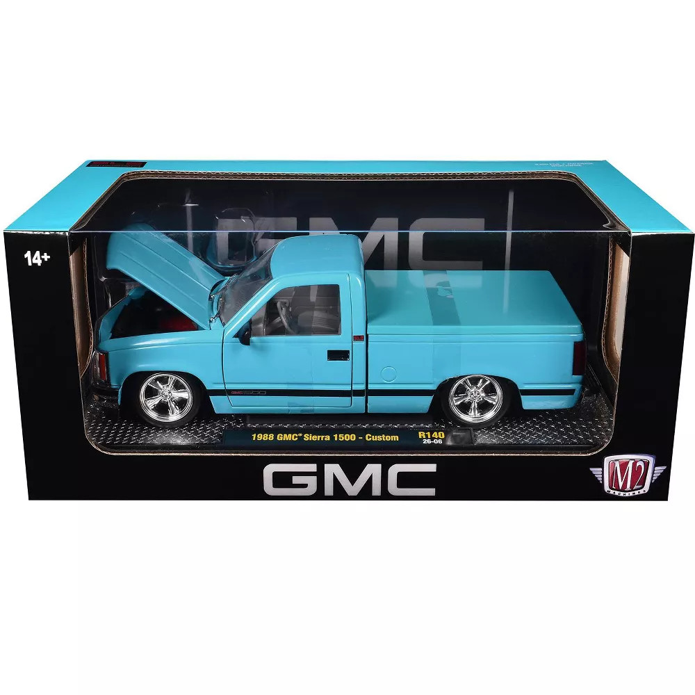 1988 GMC Sierra 1500 Custom Pickup 1:24 Diecast M2 Machines Blue