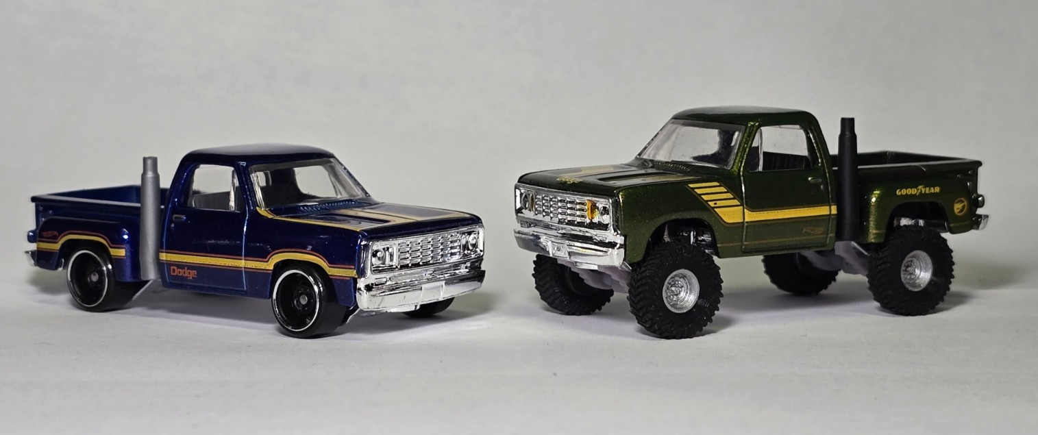 1/64 Scale Custom Off-Road Mud Tires for Diecast Hot Wheels Trucks – Bogger