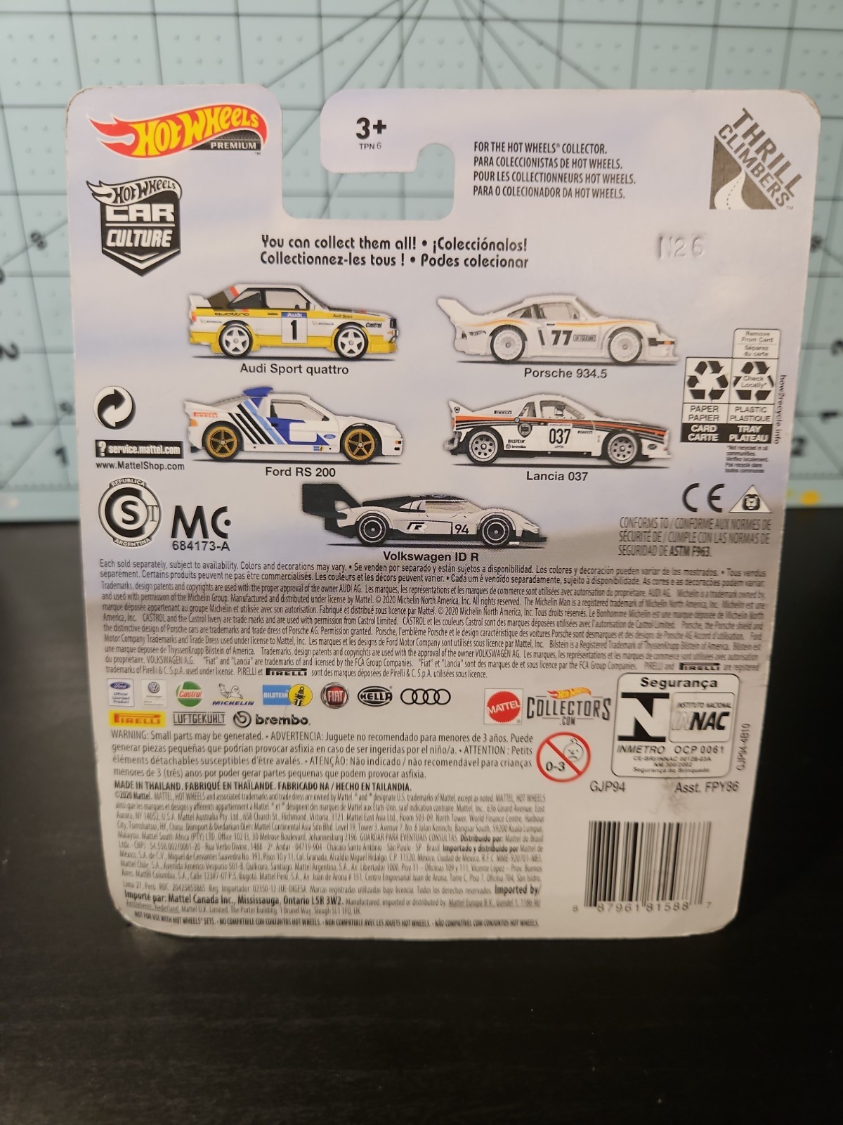 2020 Hot WheelsPremium Thrill Climbers AUDI SPORT QUATTRO 1/5