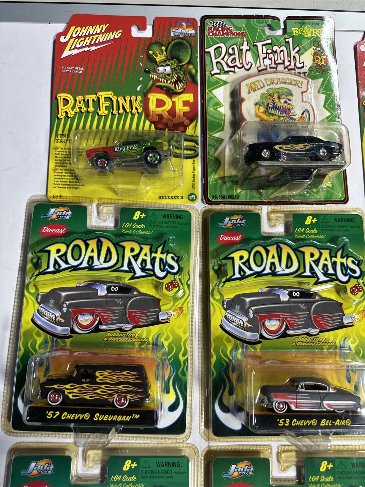 Rat Fink & 2002 Road Rats 💥MixedHot Rod & Rat Fink Lot Of Nine Total 💥 Impala