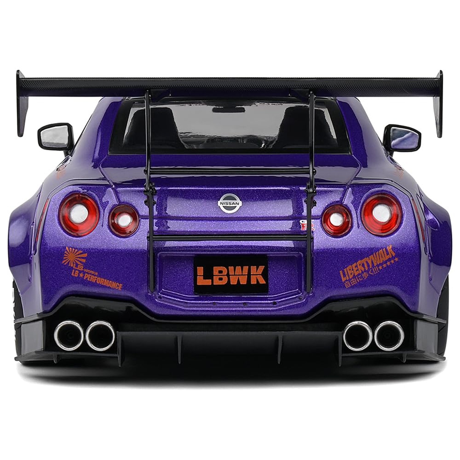 Solido 1:18 Scale Diecast – Nissan GT-R (R35) W/Liberty Walk Body Kit 2.0 Pur…