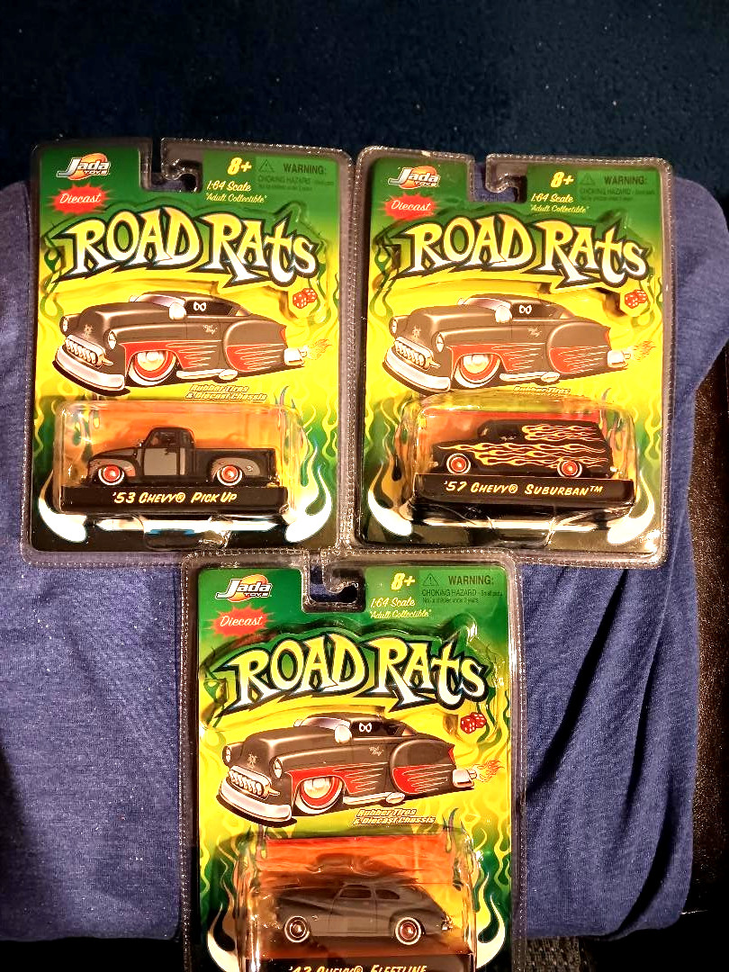 3 ROAD RATS 53 chevy pickup, 47 chevy Flatline, 57 chevy suburban free shipping