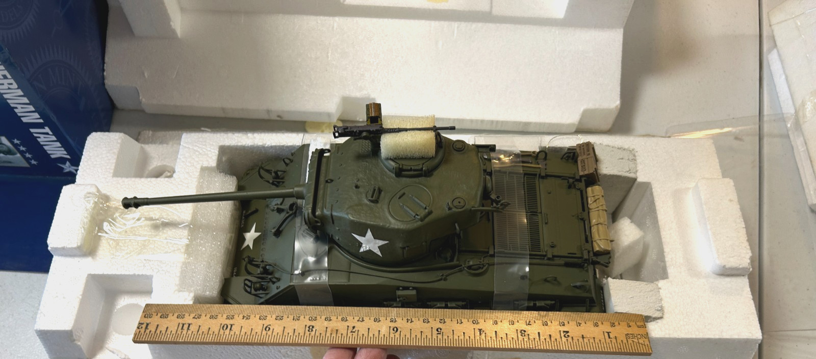 Franklin Mint General George Patton’s M4-A3 Sherman Tank 1:24 Diecast