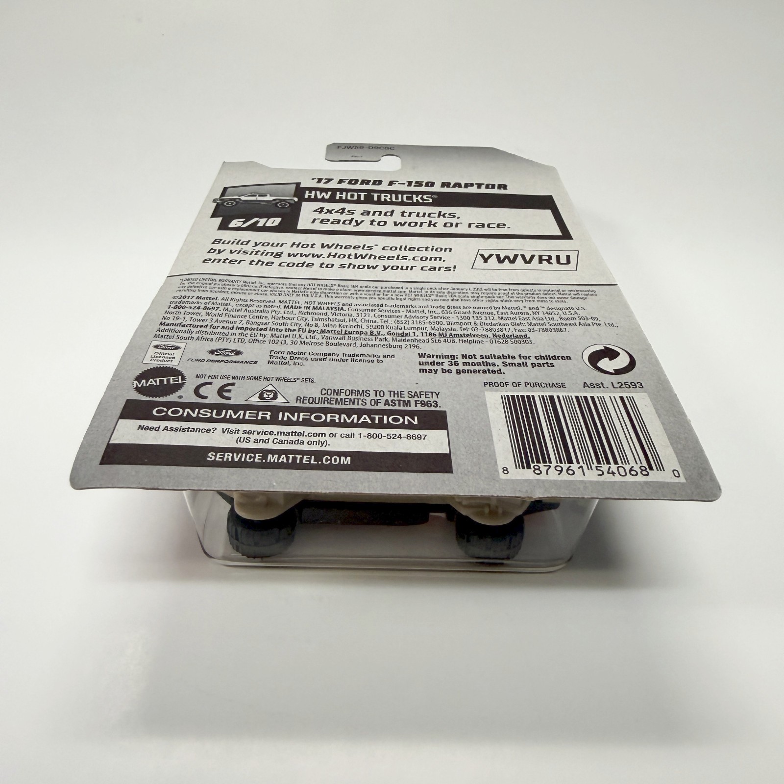 Hot Wheels Hot Trucks ’17 Ford F-150 Raptor