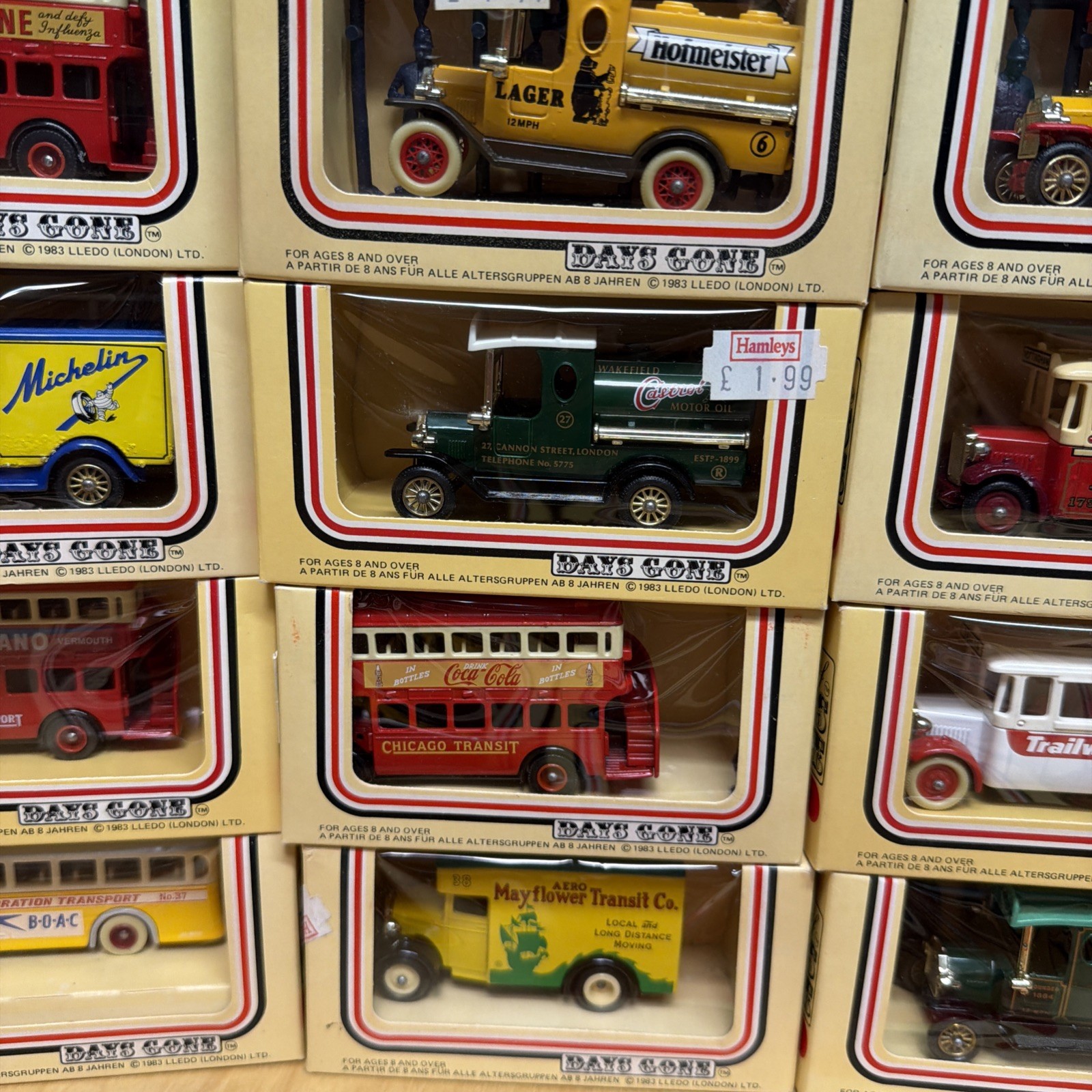 LOT 23) 1986 Lledo MODELS OF DAYS DONE Bus Carriage Delivery Truck Advert UK NEW
