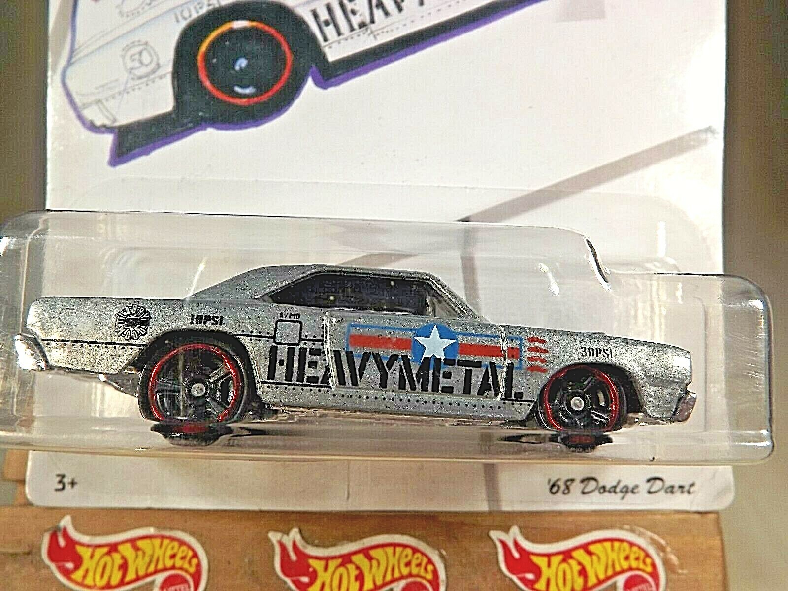 2019 Hot Wheels Larry Wood 50 Years Series 8/10 ’68 DODGE DART Silver w/BlackMC5