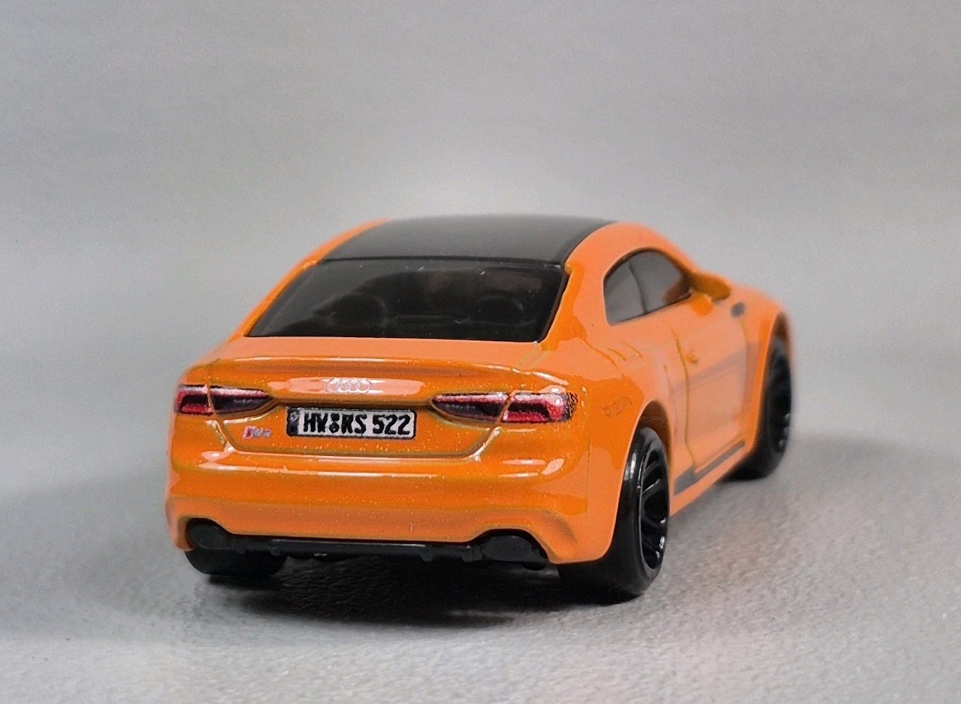 AUDI RS 5 COUPE Diorama Collectible DieCast Model Car 1:64 Orange LOOSE