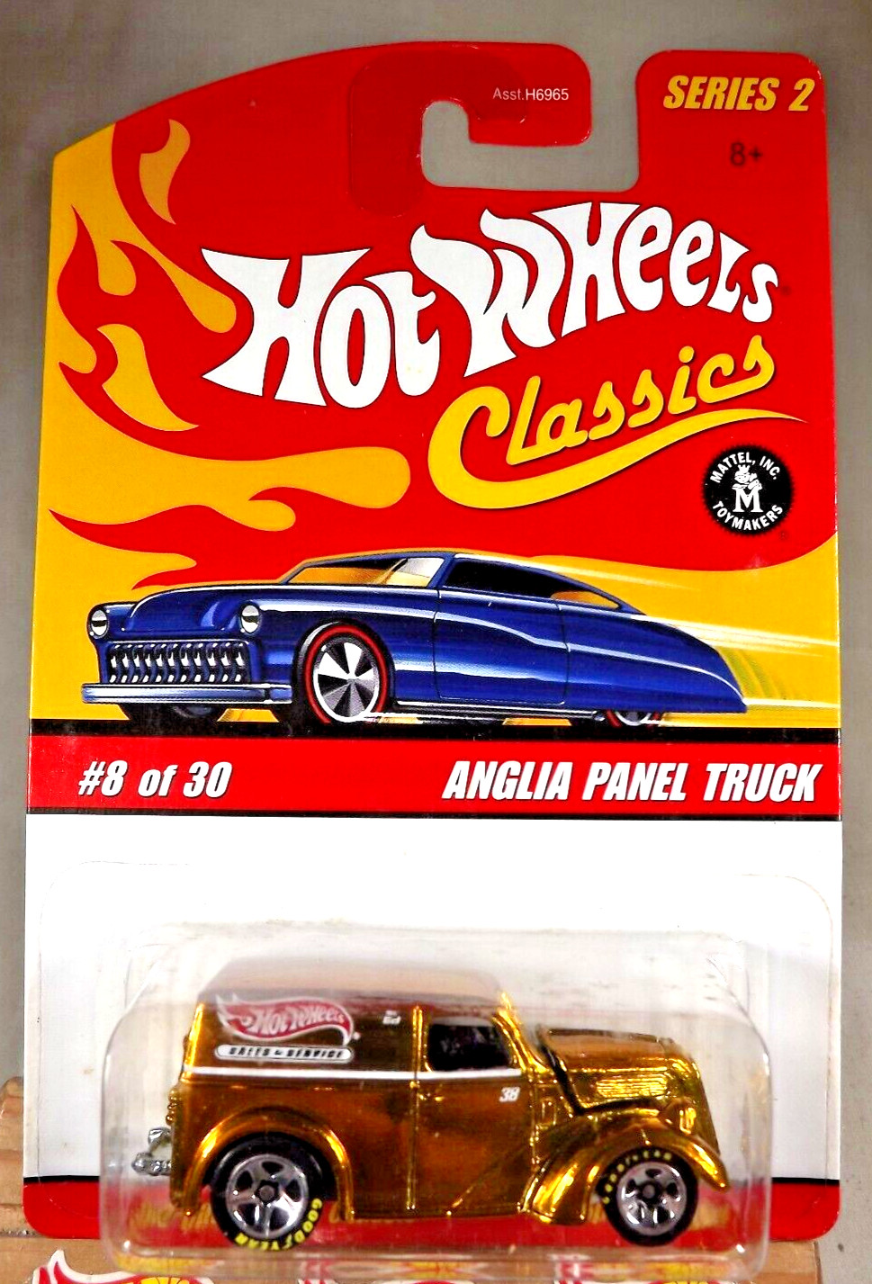 2005 Hot Wheels Classics Series 2 8/30 ANGLIA PANEL TRUCK Gold w/GDYR 5 Spokes