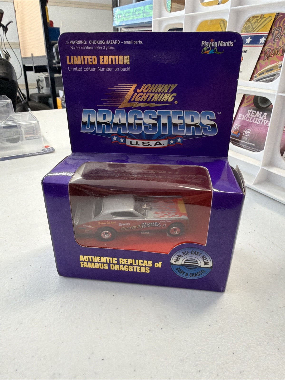 JOHNNY LIGHTNING 1996 DRAGSTERS USA CHI TOWN HUSTLER CHARGER FUNNY CAR 0918/4800