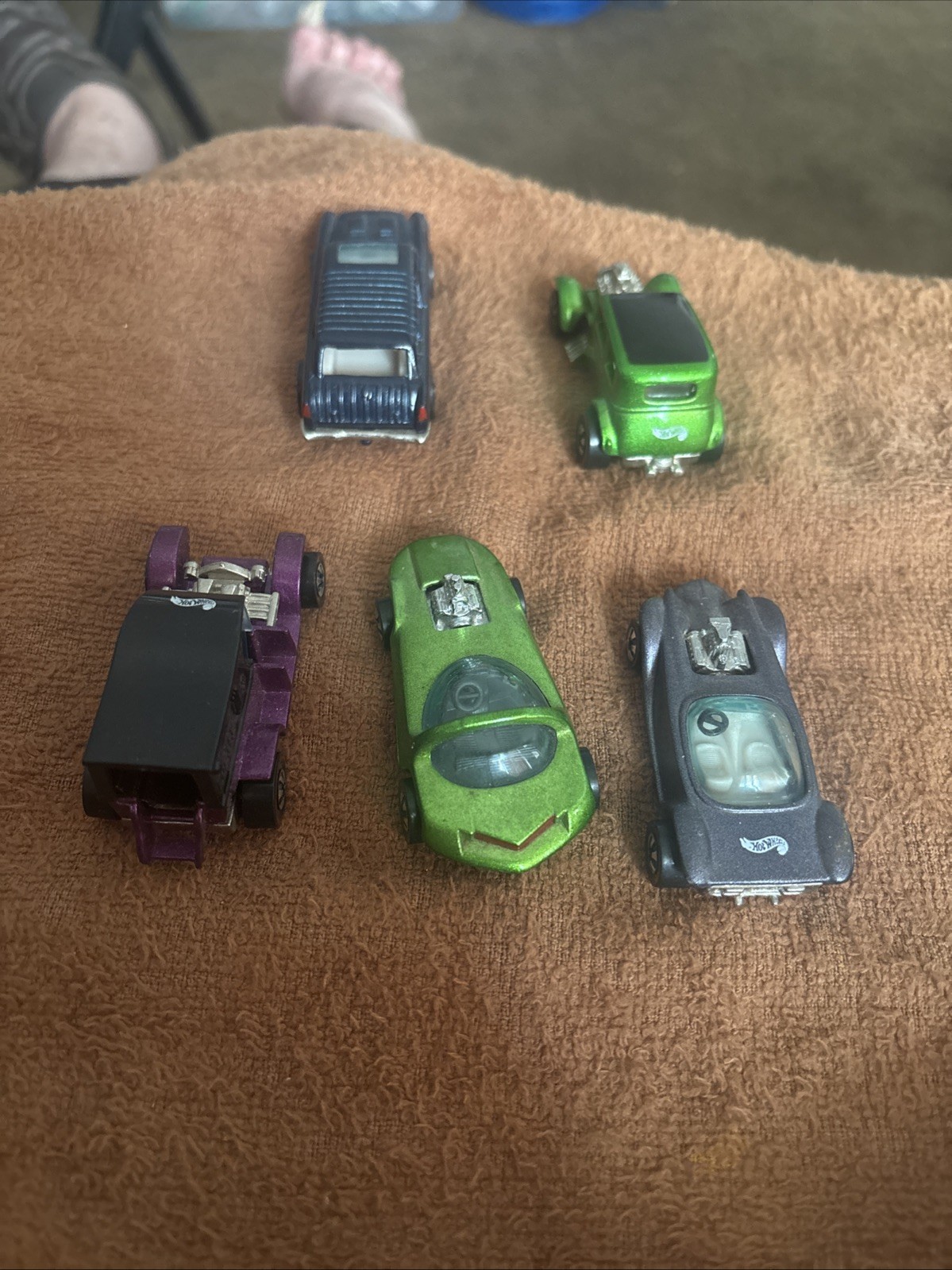 B-SET OF 5 LOOSE 1:64 HOT WHEELS 1992-93 25TH & VINTAGE COLLECTION