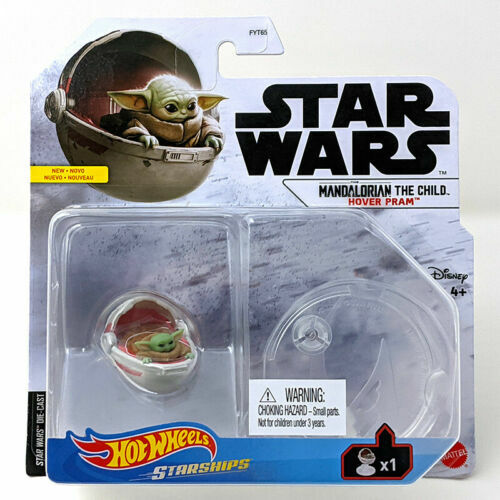 Hot Wheels 2021 STAR WARS STARSHIPS #5 Mandalorian The Child Hover Pram fyt65-95