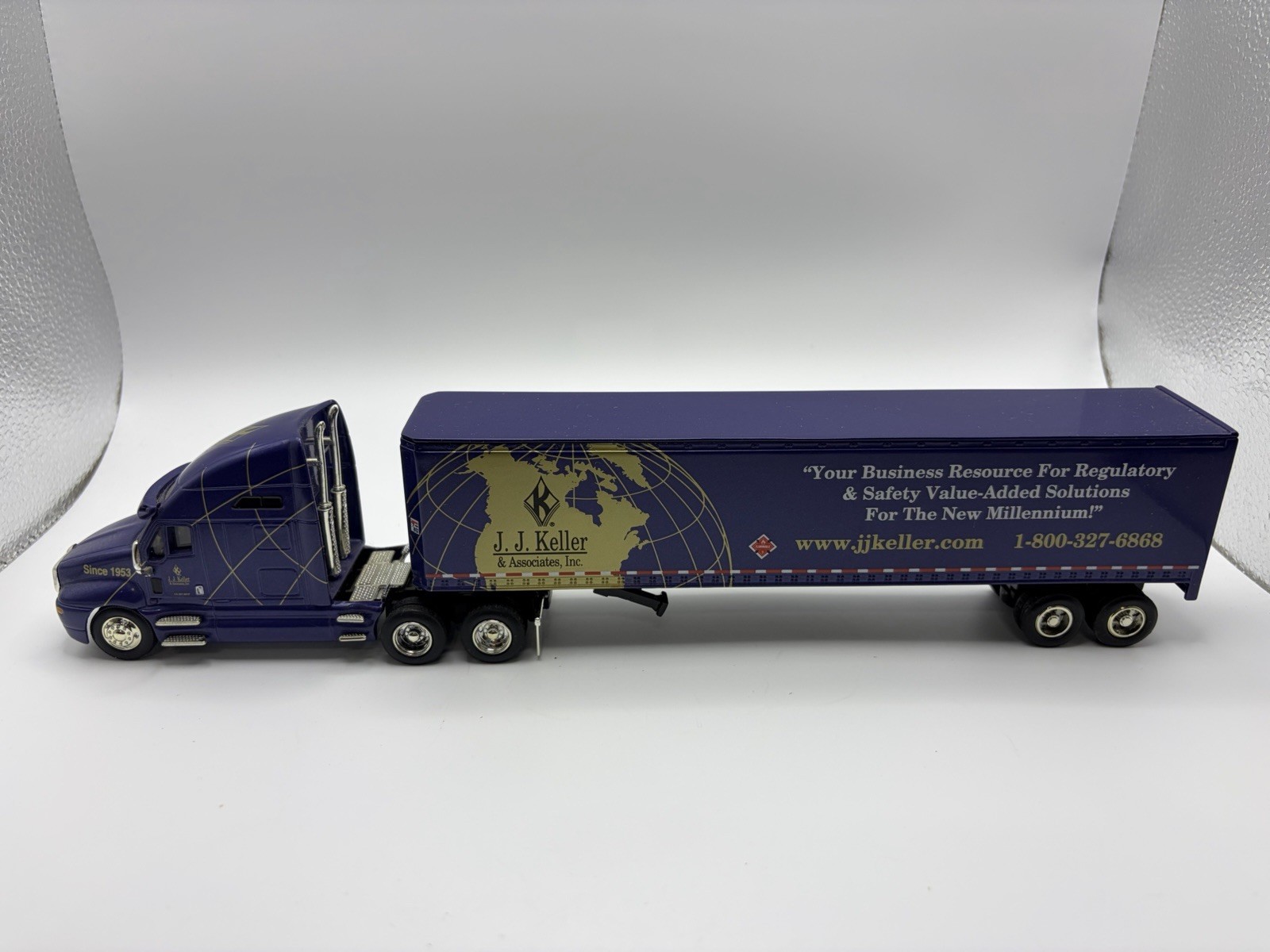 JJ Keller SpecCast Kenworth T2000 Die Cast Collectible Tractor Trailer – OPENED