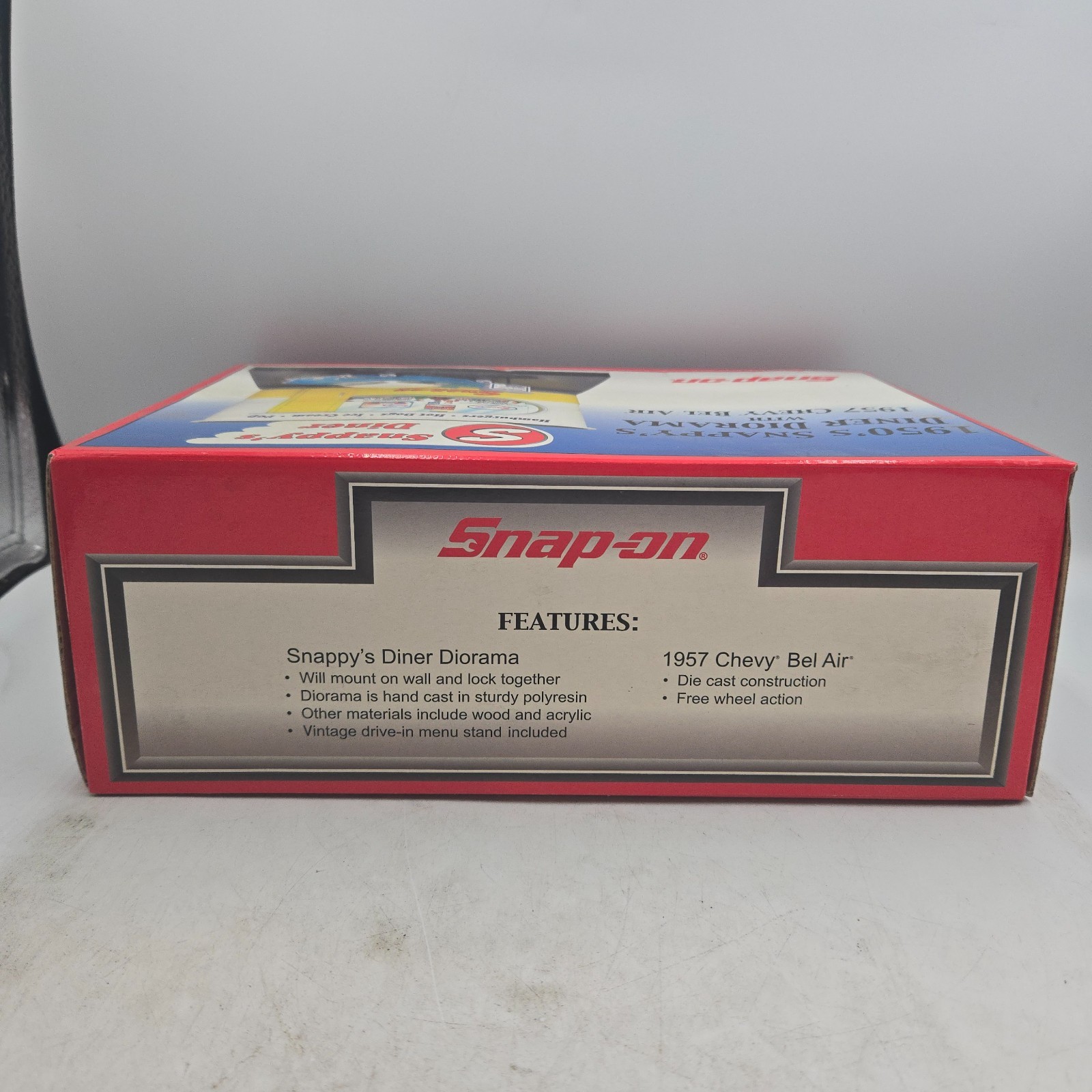 SNAP ON TOOLS NEW RARE Snap-on 1950s Snappy’s Diner Diorama 1957 Chevy Bel Air