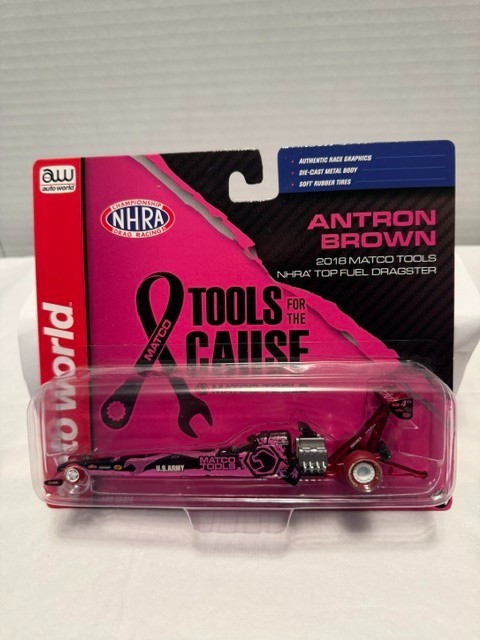 AUTO WORLD – ULTRA RED CHASE TOP FUEL DRAGSTER – 2018 MATCO TOOLS – A BROWN