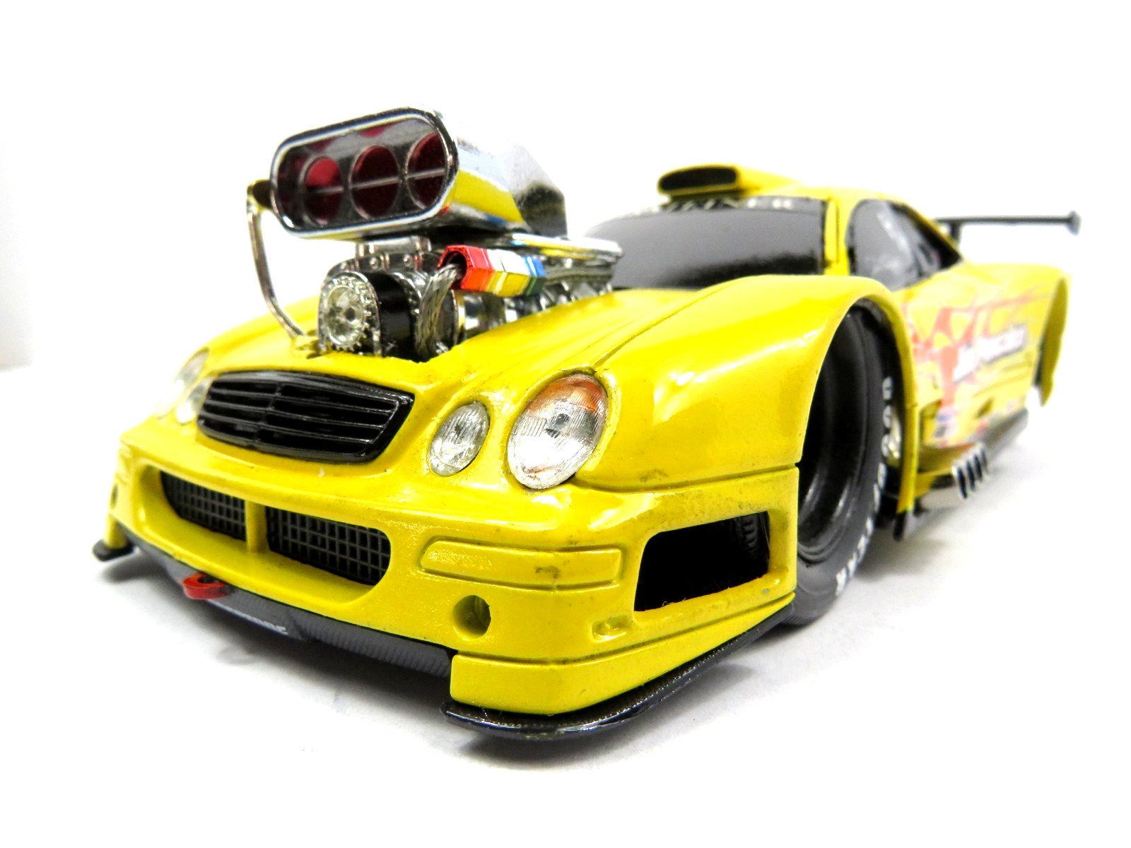 MUSCLE MACHINES/MAISTO 1/18 67 MERCEDES CKL-GTR PRO-MOD