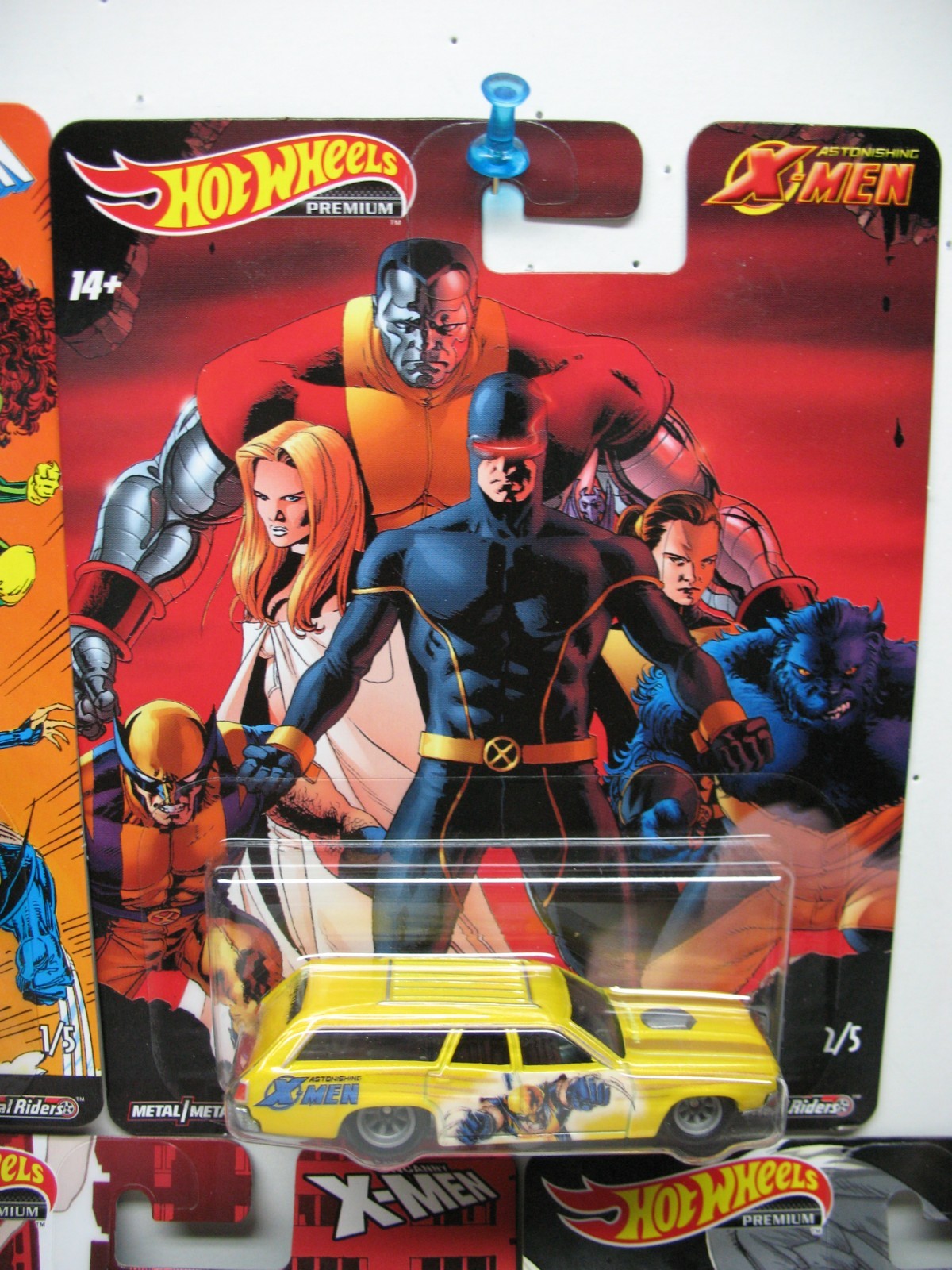 2018 Hot Wheels Premium Pop Culture Marvel X-Men Complete Set of 5