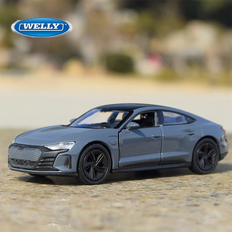 WELLY 1:36 Audi RS E-Tron GT Coupe Alloy Sports Car Model Simulation Diecast Met