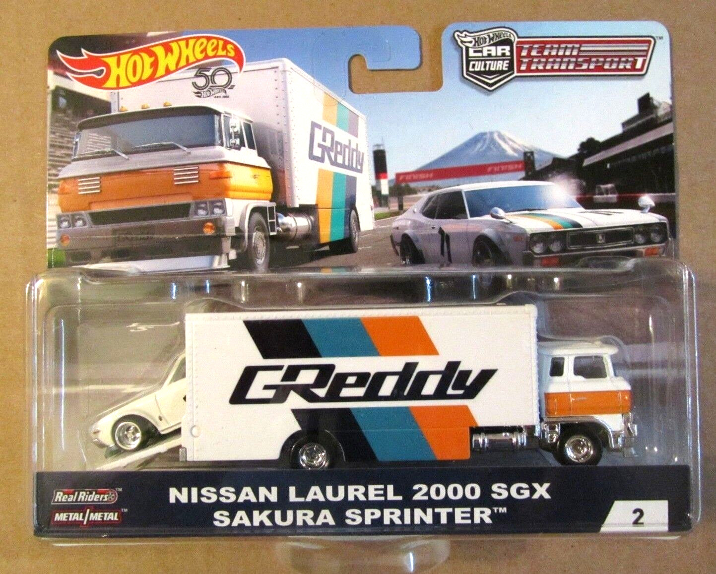 Hot Wheels Car Culture TEAM TRANSPORT NISSAN LAUREL 2000 SGX SAKURA SPRINTER