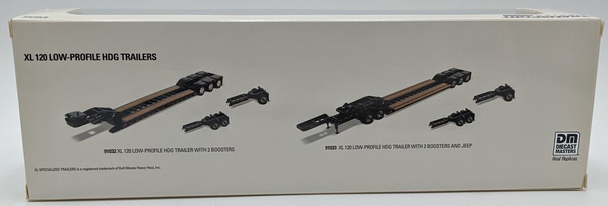 DieCast Masters 91032 1:50 XL 120 Low-Profile HDG Trailer with 2 Boosters/Box