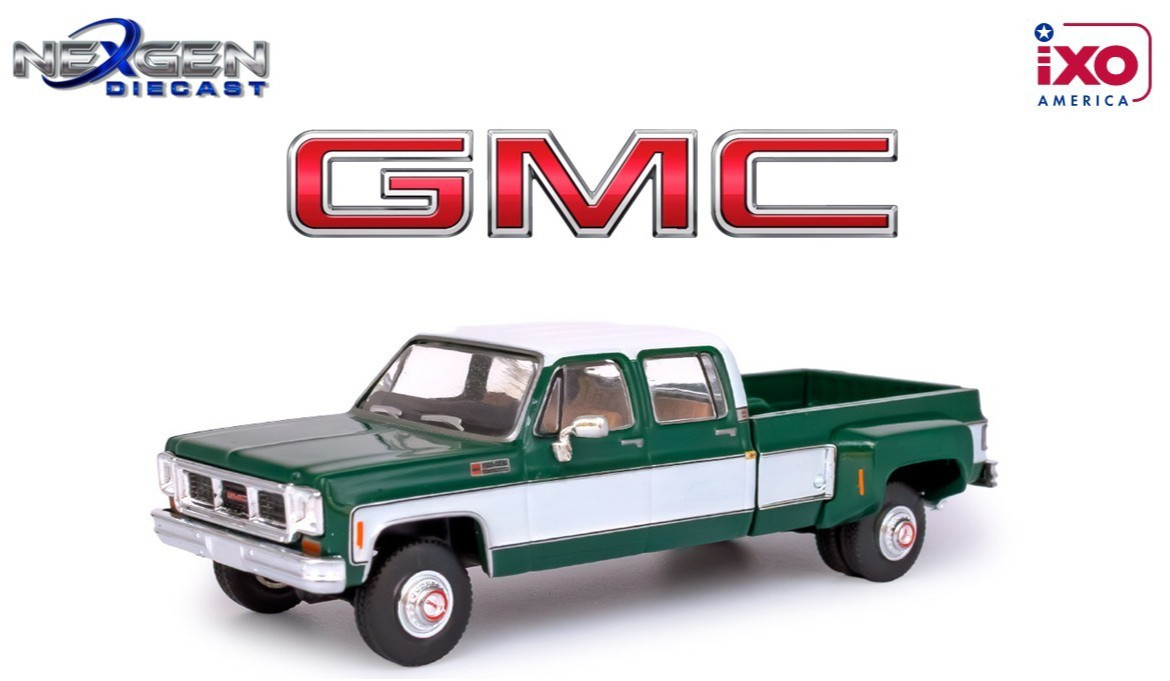 IXO AMERICA 1:64 1973 GMC Sierra Grande 3500 Crew Cab Dually – AI64006