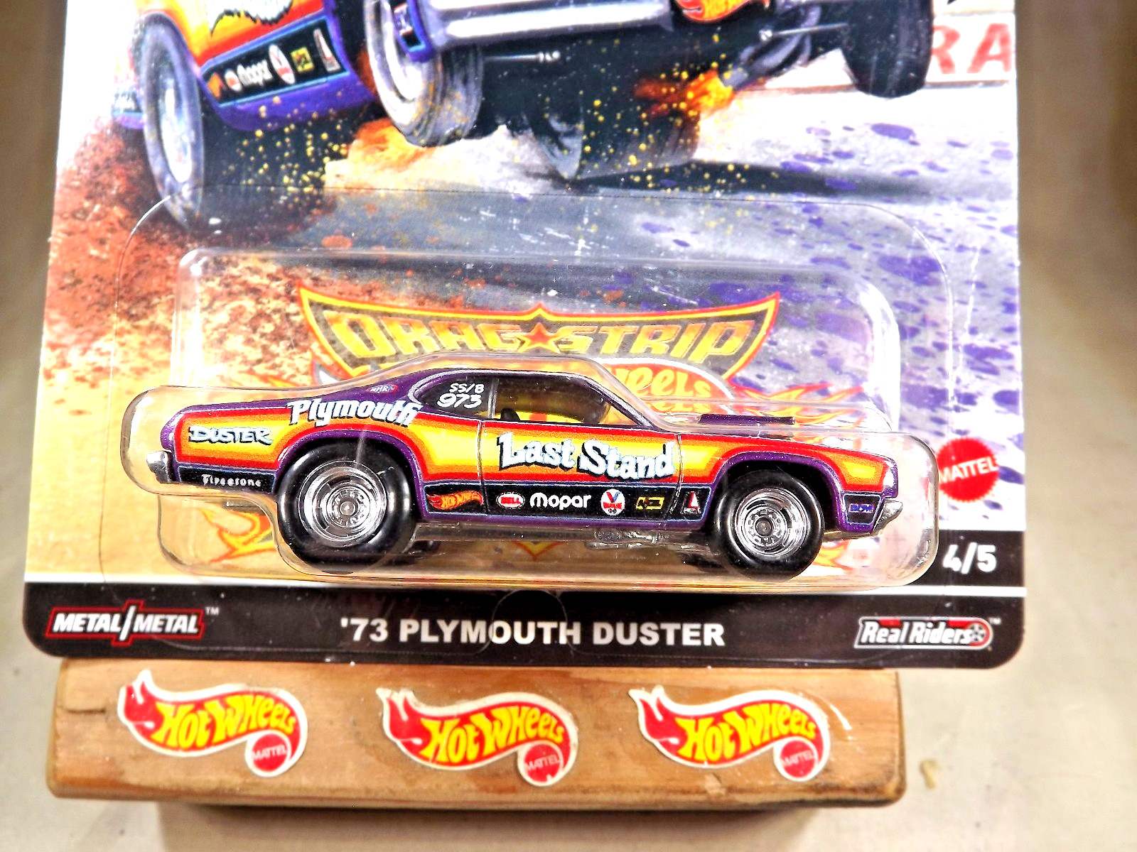 2023 Hot Wheels Car Culture Drag Strip Demons 4/5 ’73 PLYMOUTH DUSTER Purple wRR