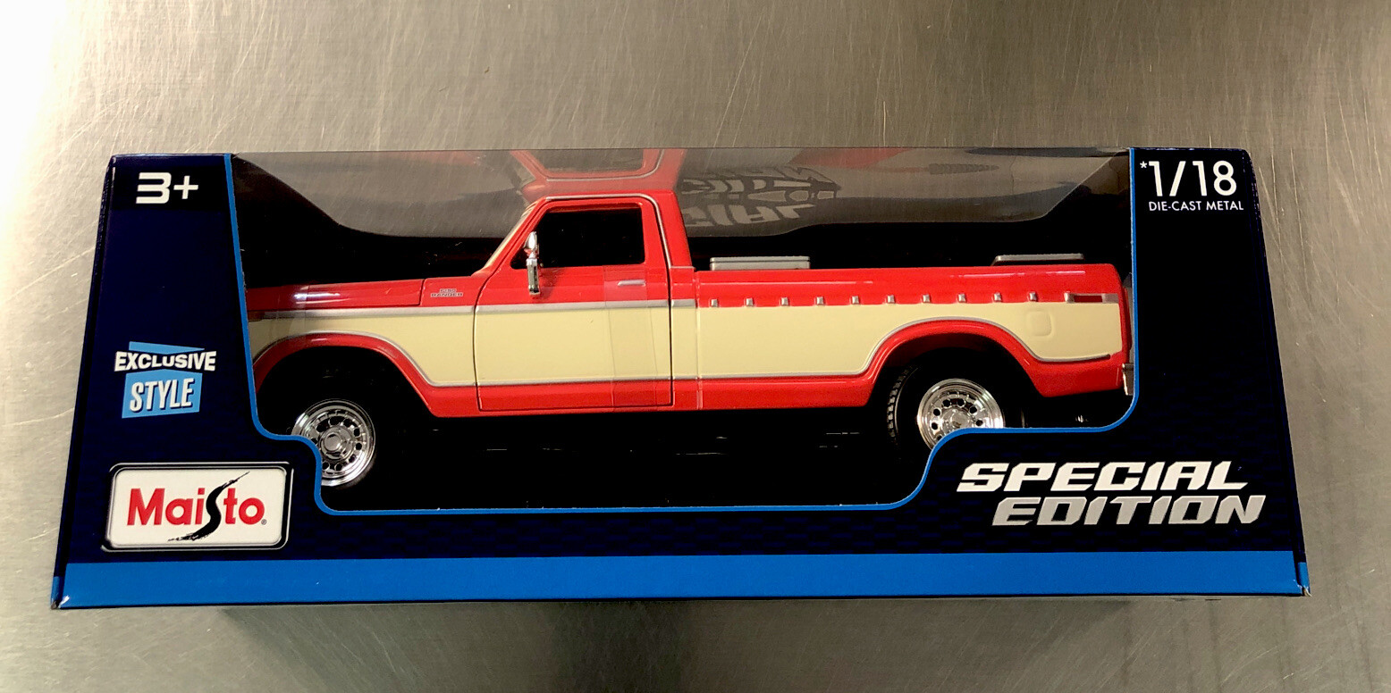 MAISTO SPECIAL EDITION 1979 FORD F150 PICKUP TRUCK EXCLUSIVE STYLE 1/18 SCALE