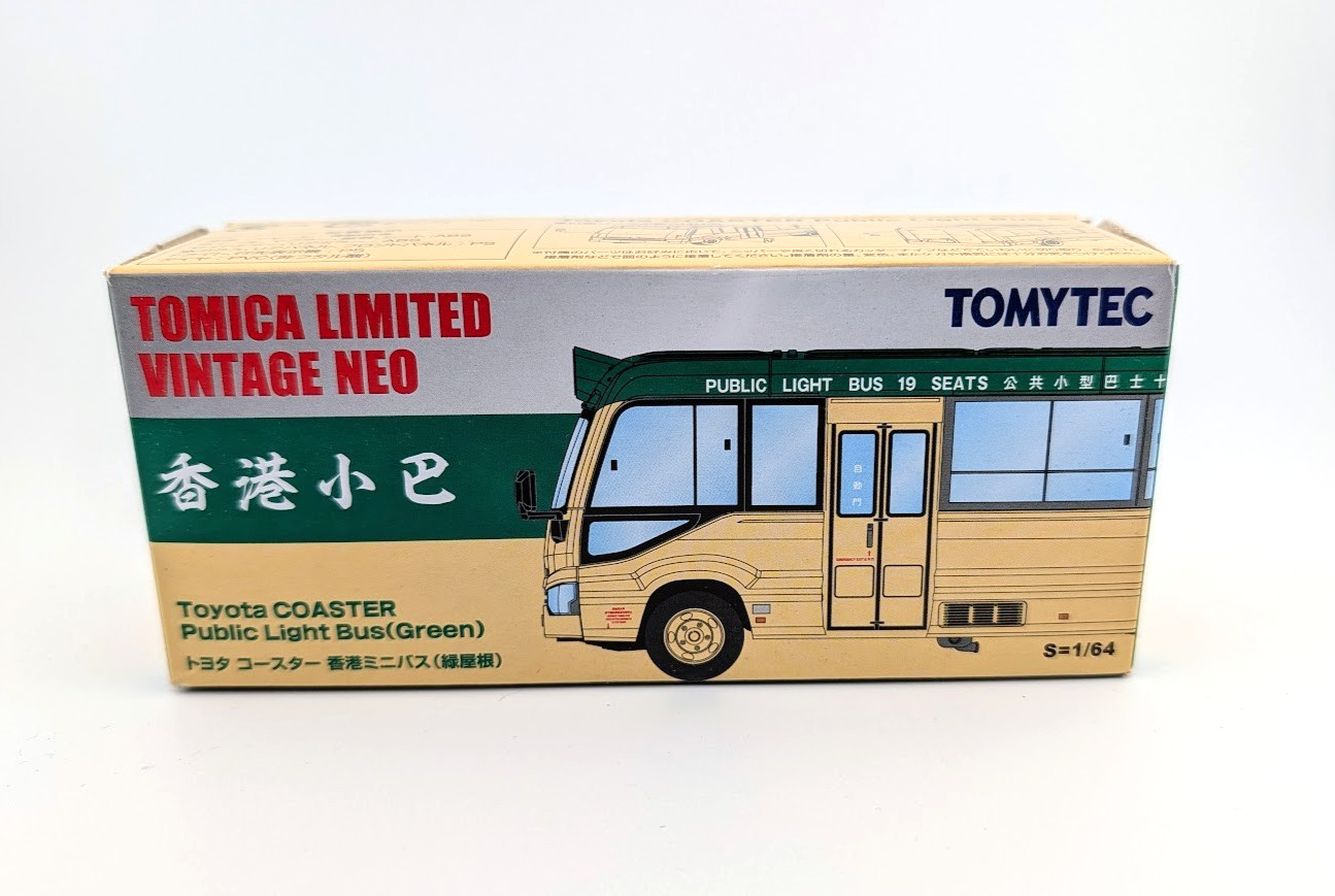 Tomica Limited Vintage Toyota Coaster Hong Kong Public Light Bus Green Model Car