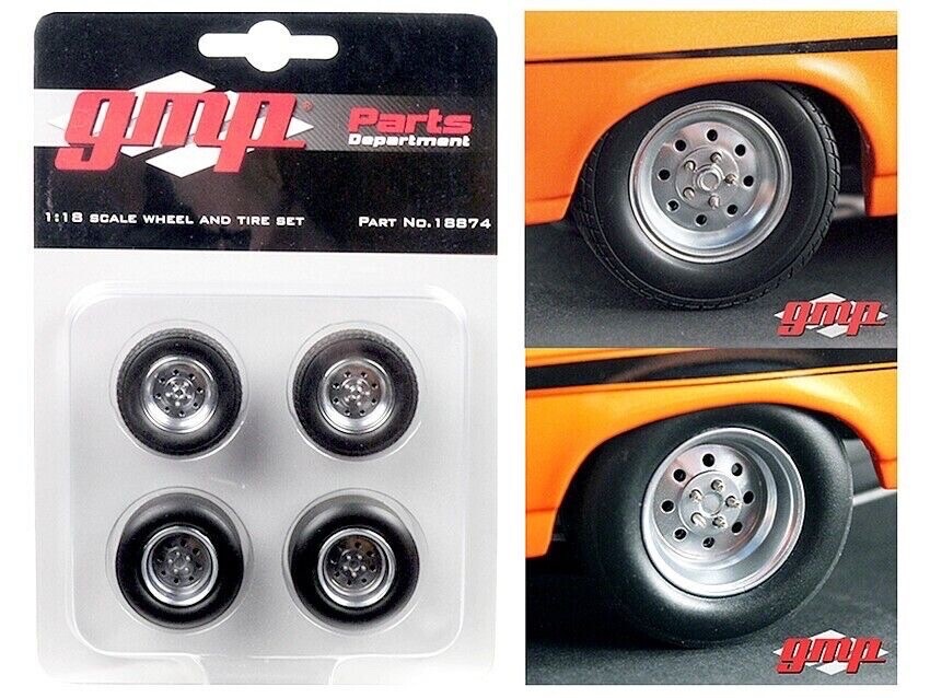 1/18 GMP 18894 1993 Ford Mustang 1320 Drag Kings Centerlines Wheel / Tire Set
