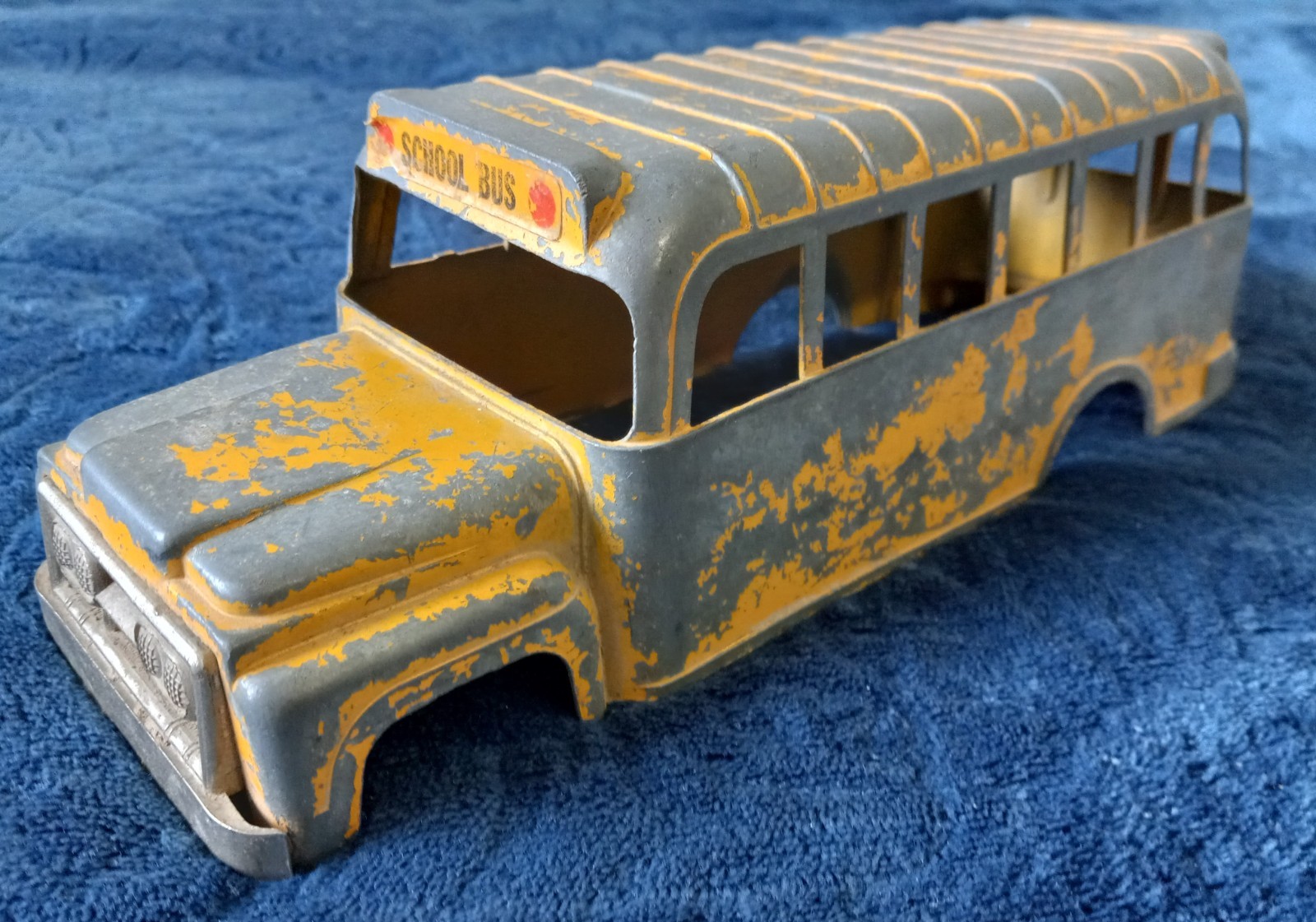 Toy Metal Yellow School Bus ~ Body Only