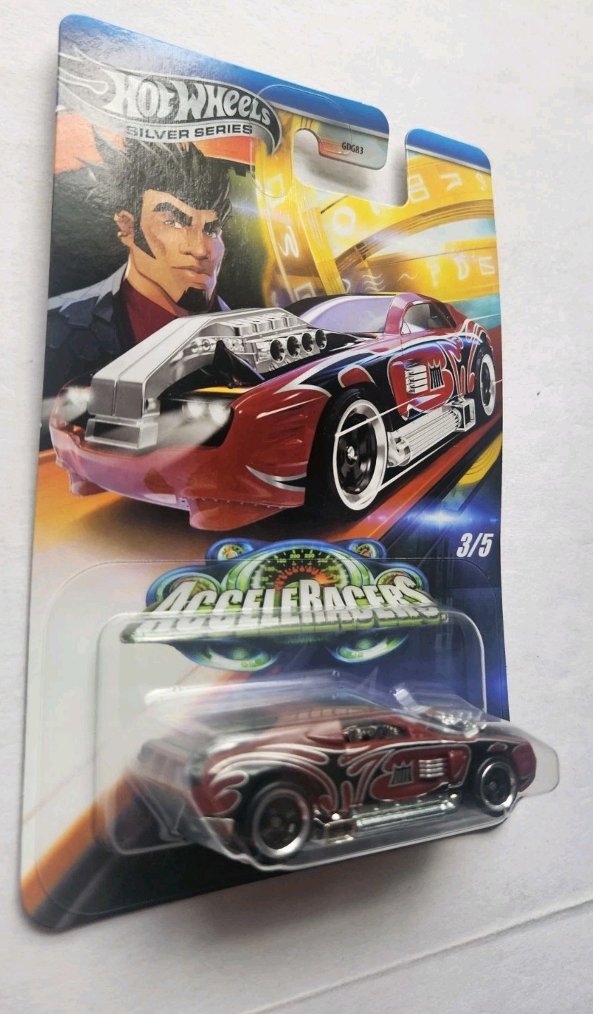 2025 Hot Wheels SILVER SERIES – ACCELERACERS – SET OF 5