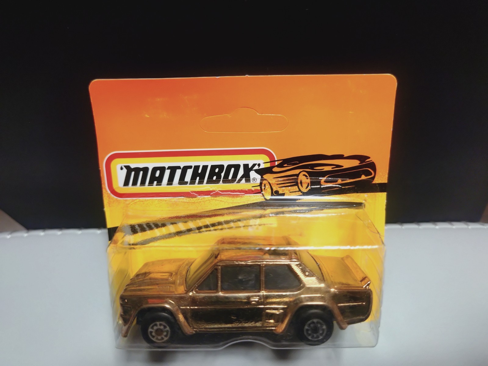 Vintage Rare Matchbox FIAT ABARTH BULGARIA 1982 GOLD