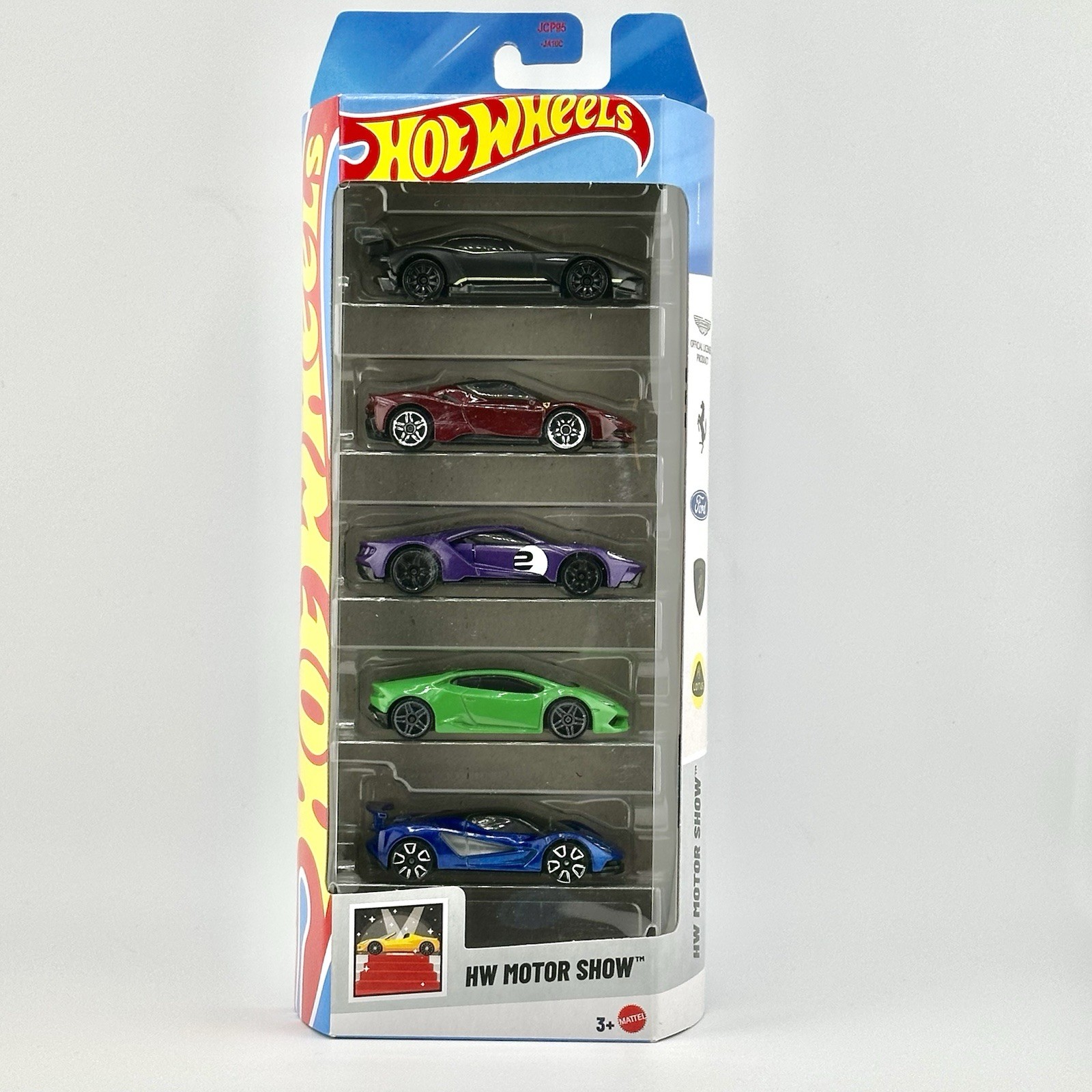 Hot Wheels HW Motor Show 5 Car Gift Pack Ferrari Ford Lamborghini Lotus