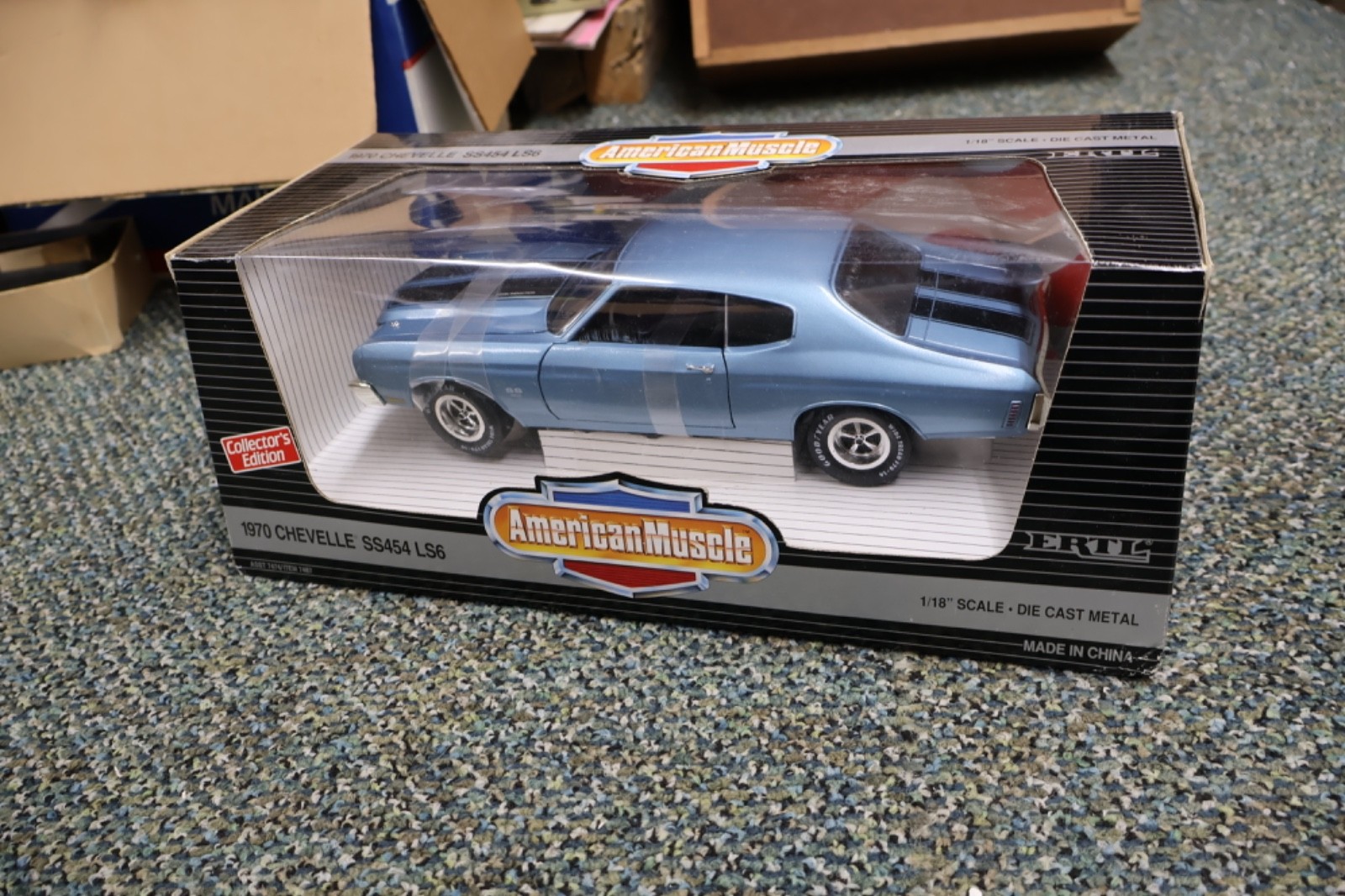 1/18 ERTL American Muscle 1970 Chevy Chevelle SS 454 LS6 in Light Blue