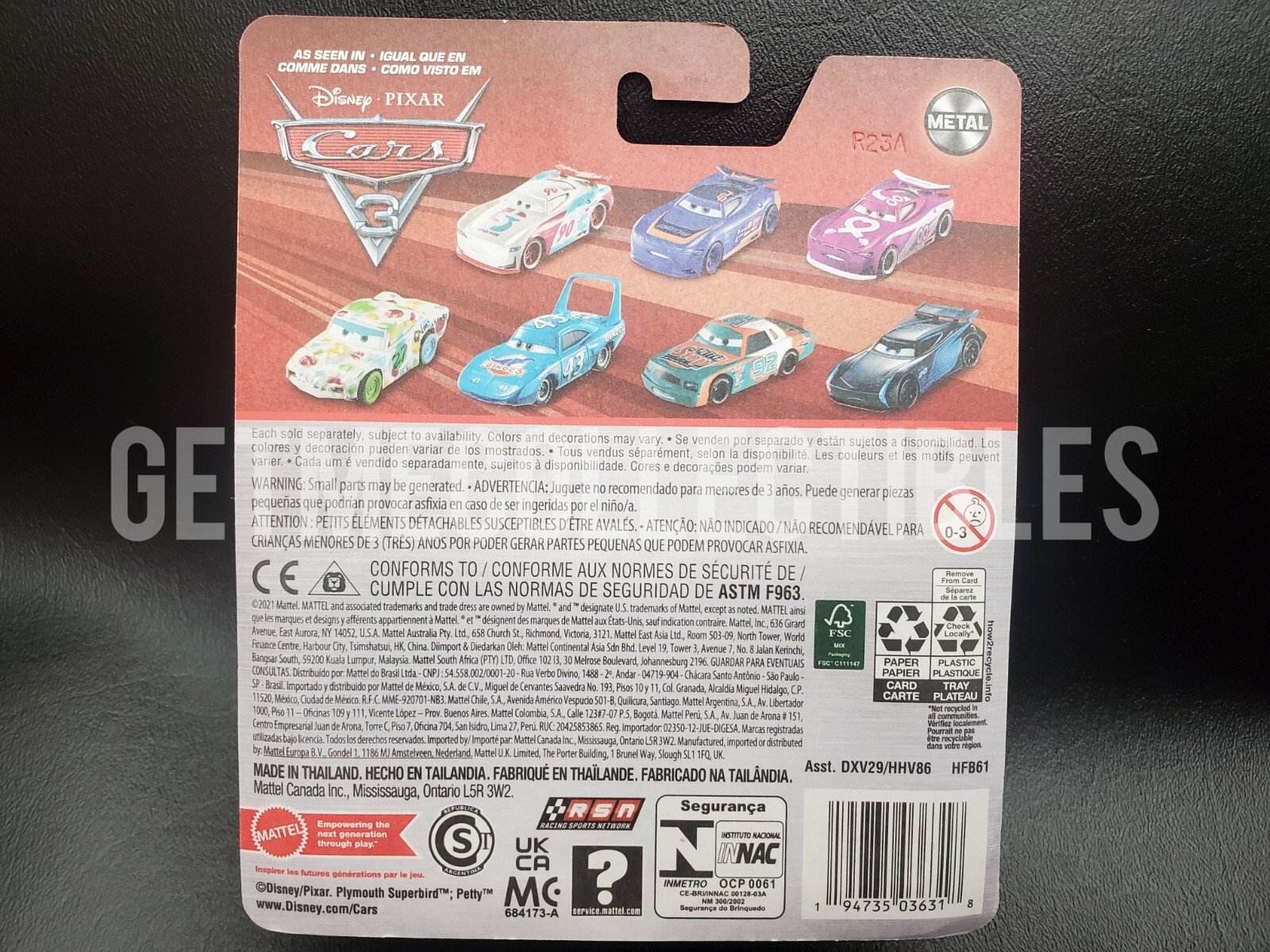 DISNEY PIXAR CARS GEORGE NEW-WIN LEAK LESS METAL 2022 SAVE 6% GMC