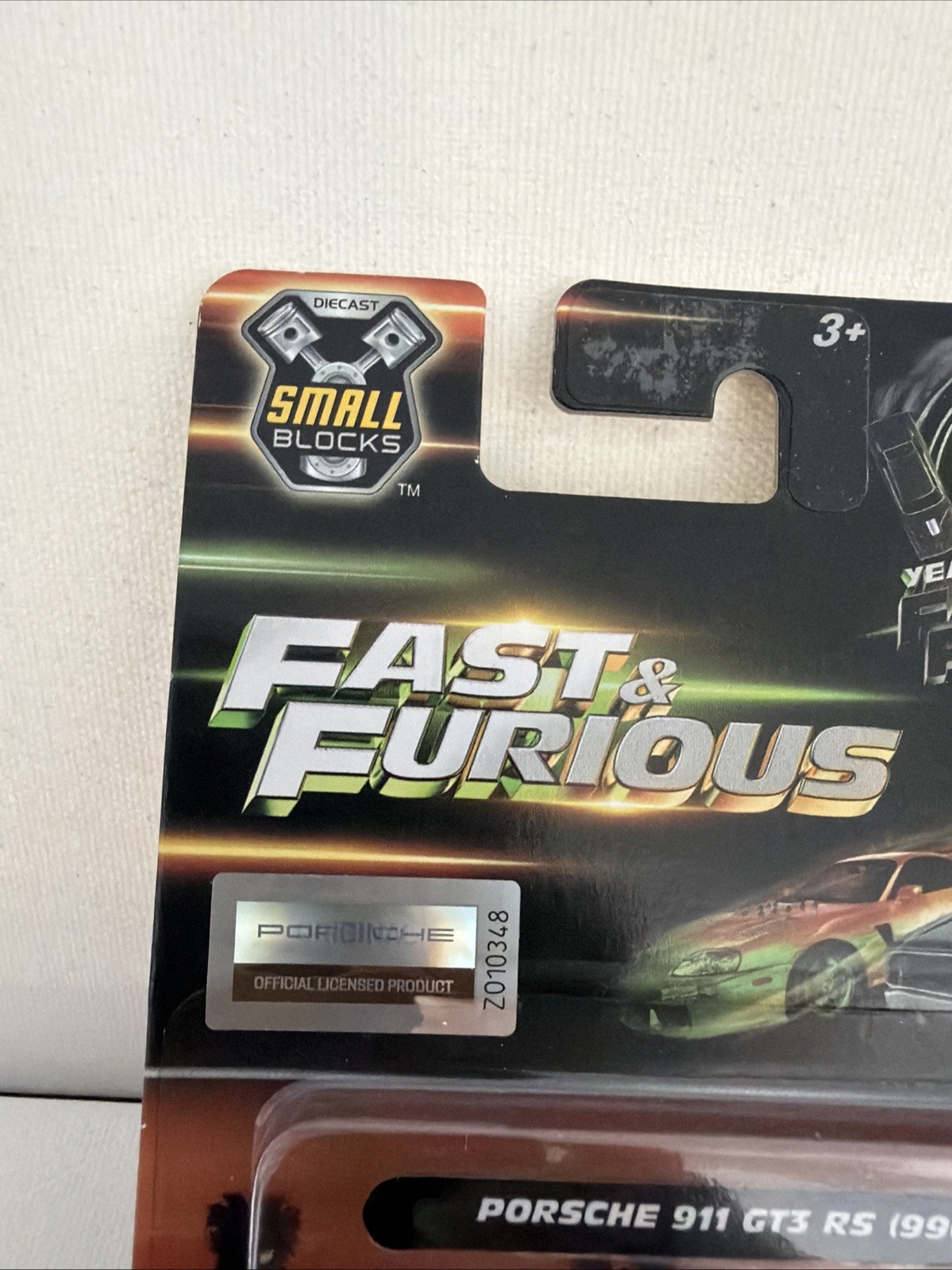 Jada Fast & Furious 25 Years Small Blocks 1/43 Porsche 911 GT3 (996)