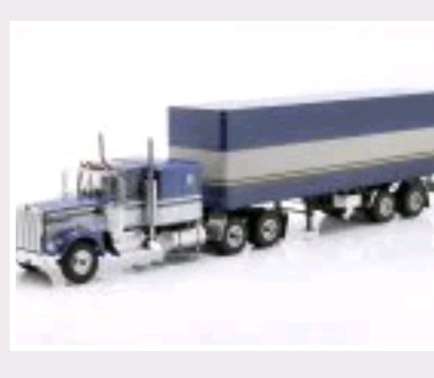 ROAD KINGS KENWORTH W900 TRACTOR &Trailer Blue /white BRAND NEW IN UNOPENED BOX