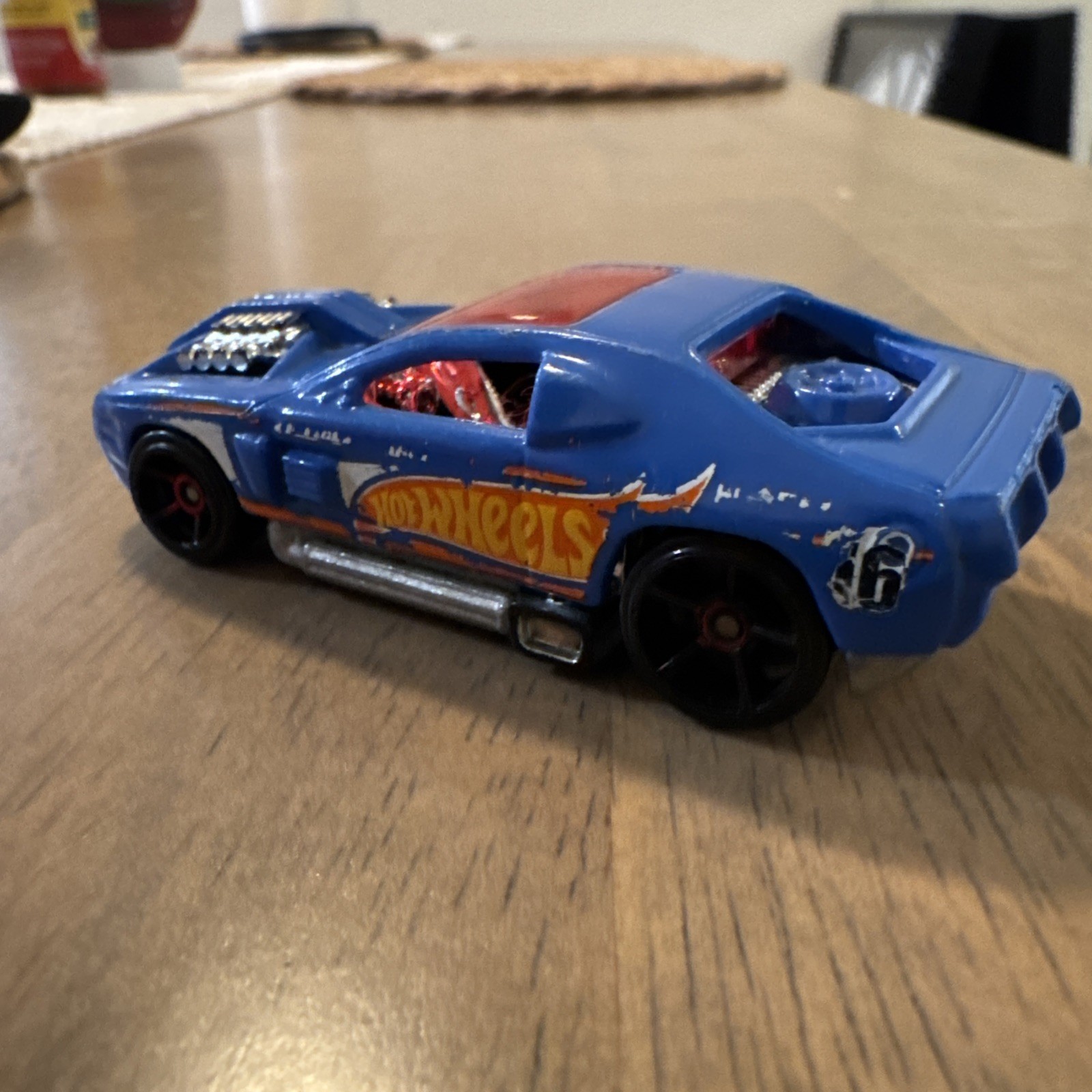 2004 Hot Wheels Hollowback 1:64 Blue Diecast Collectible Car #16 Mattel Loose