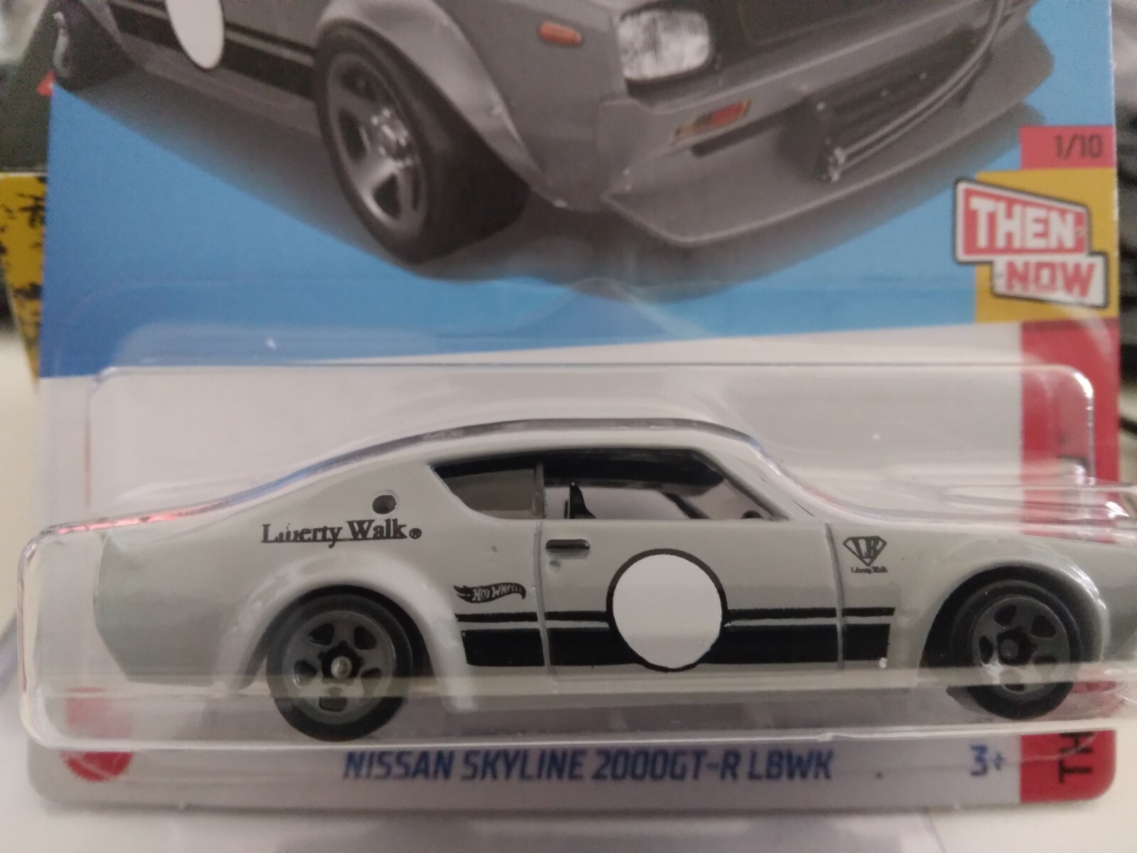 HOT WHEELS 2024-191 THEN AND NOW NISSAN SKYLINE 2000GT R LBWK 1/10 GRAY 5SP