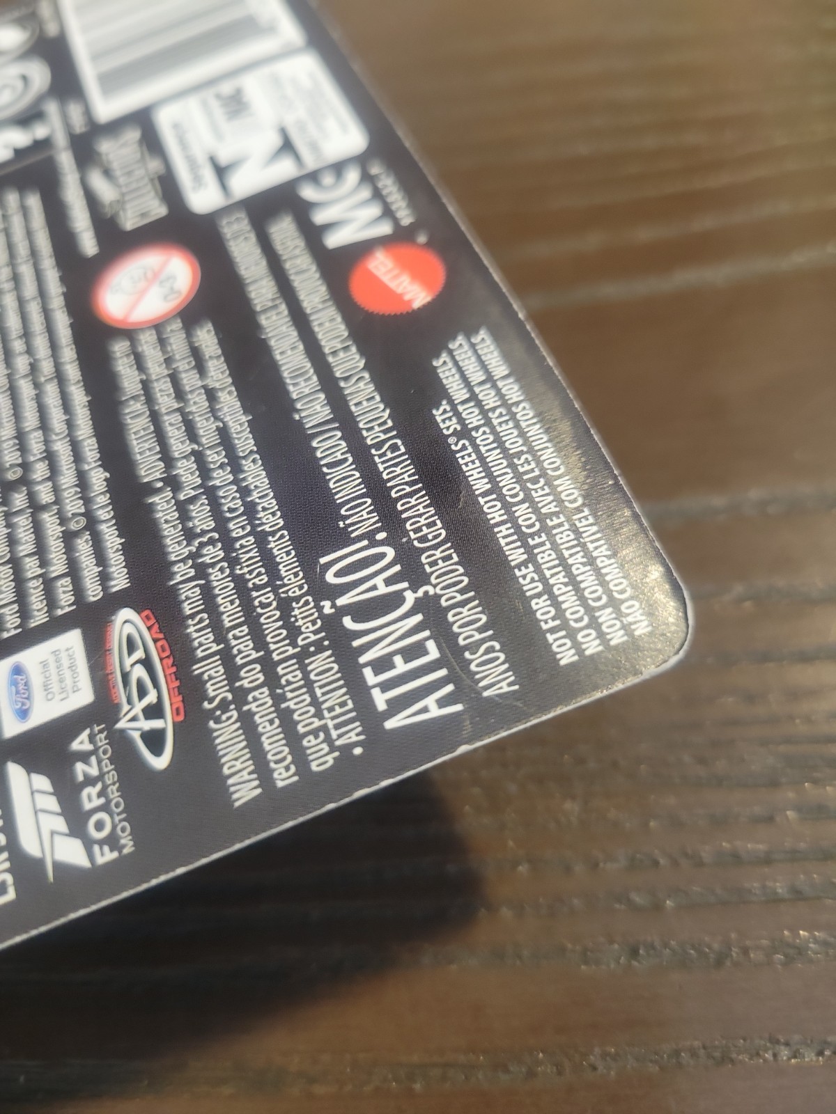 2019 Hot Wheels Premium 17 FORD F 150 RAPTOR FORZA MOTORSPORT BENT CARD CORNER