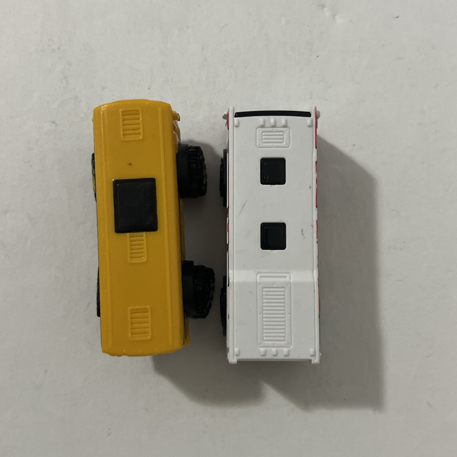 Matchbox Cars Lot Of 5 Trucks 1:64 – Travel Tracker, Pop Art, School Bus & More