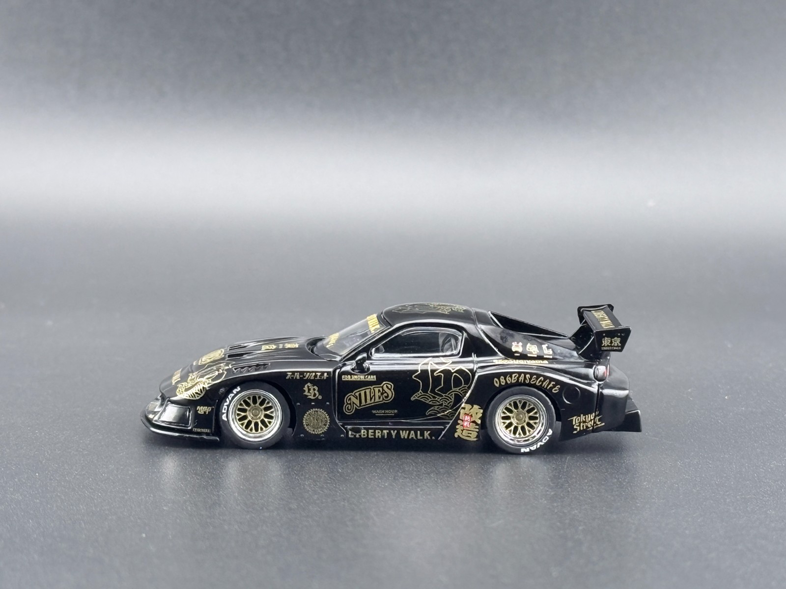 Mini GT MAZDA RX-7 LB-Super Silhouette FD-NILES Black #1101 1/64