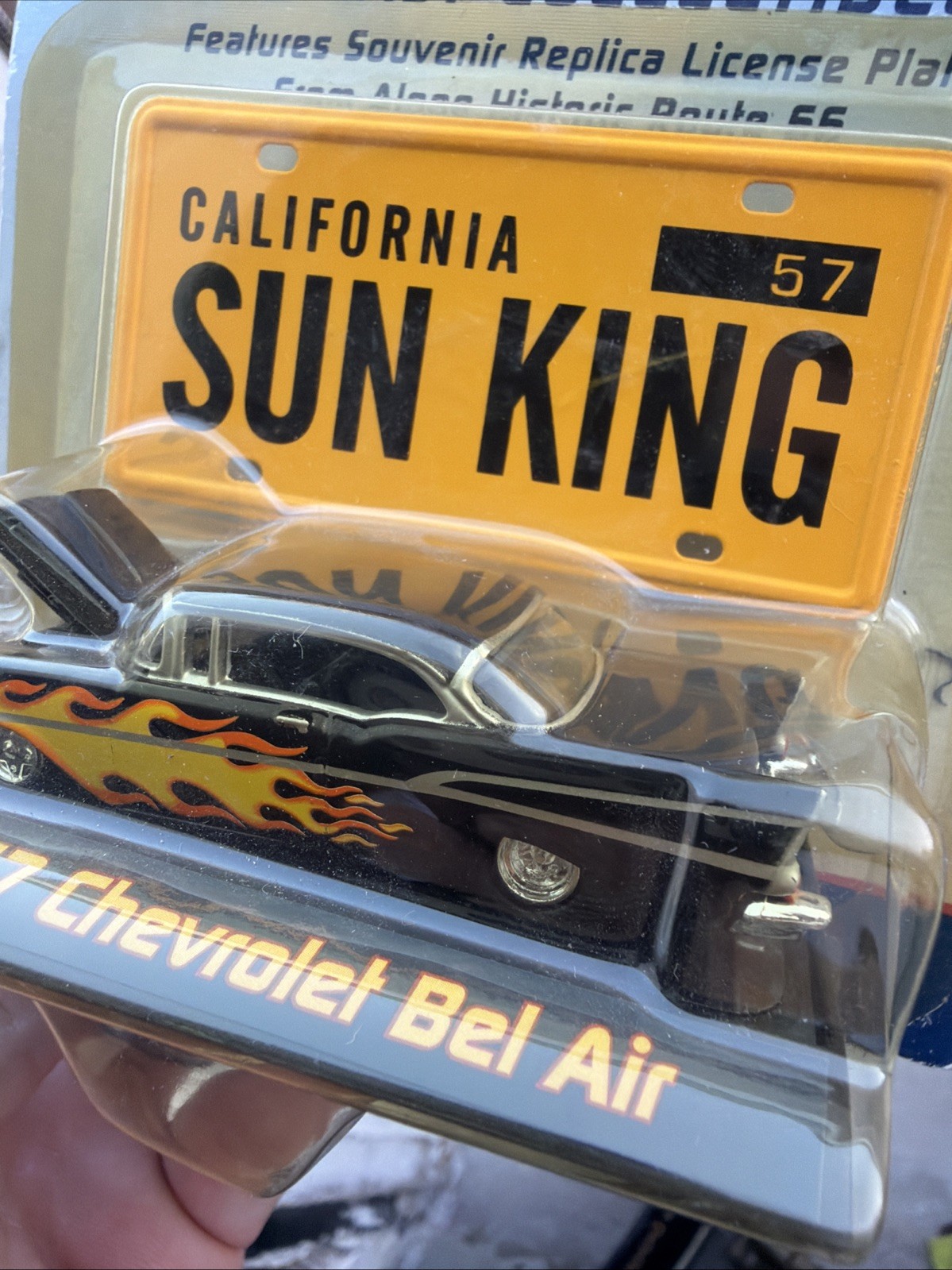 🔥1957 Chevrolet🔥Bel Air Sun🔥King Route🚨 66 1/64 Diecast Vintage