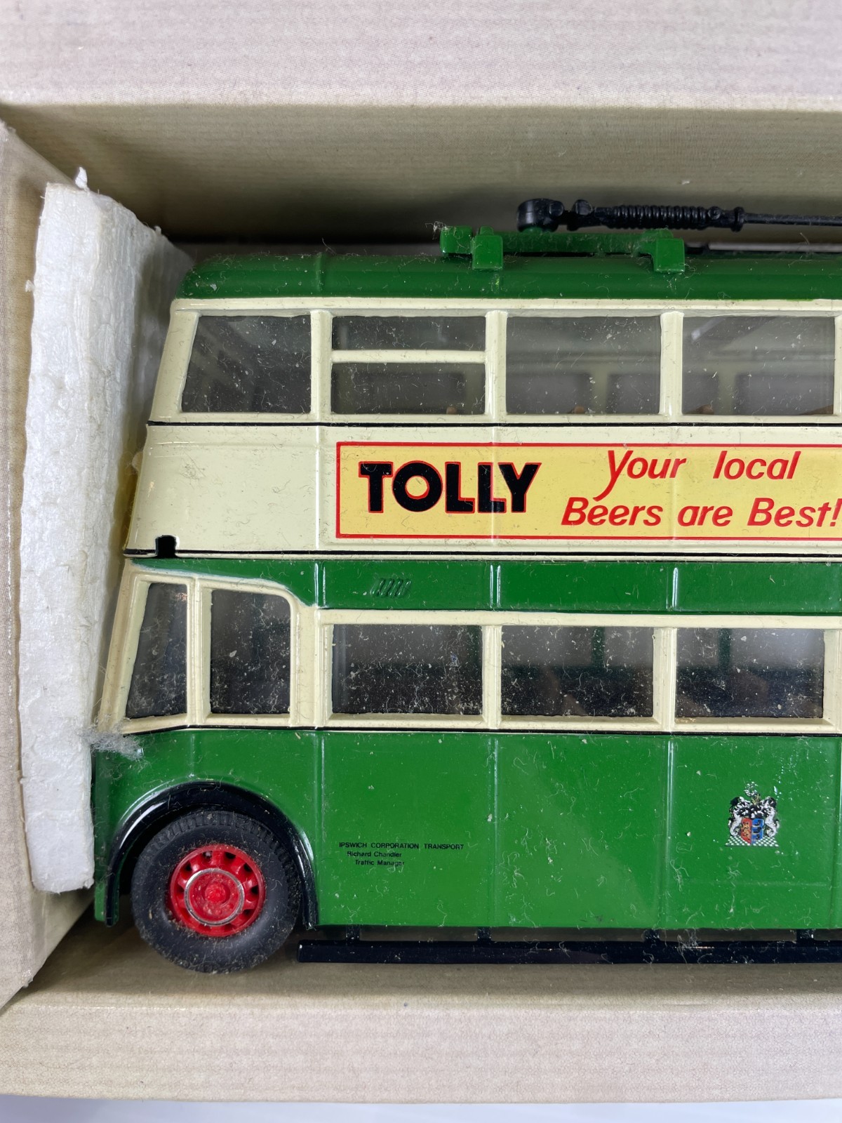 Corgi Classics 1/50 Scale 97316 Karrier W Trolleybus Ipswich Corporation Bus Box