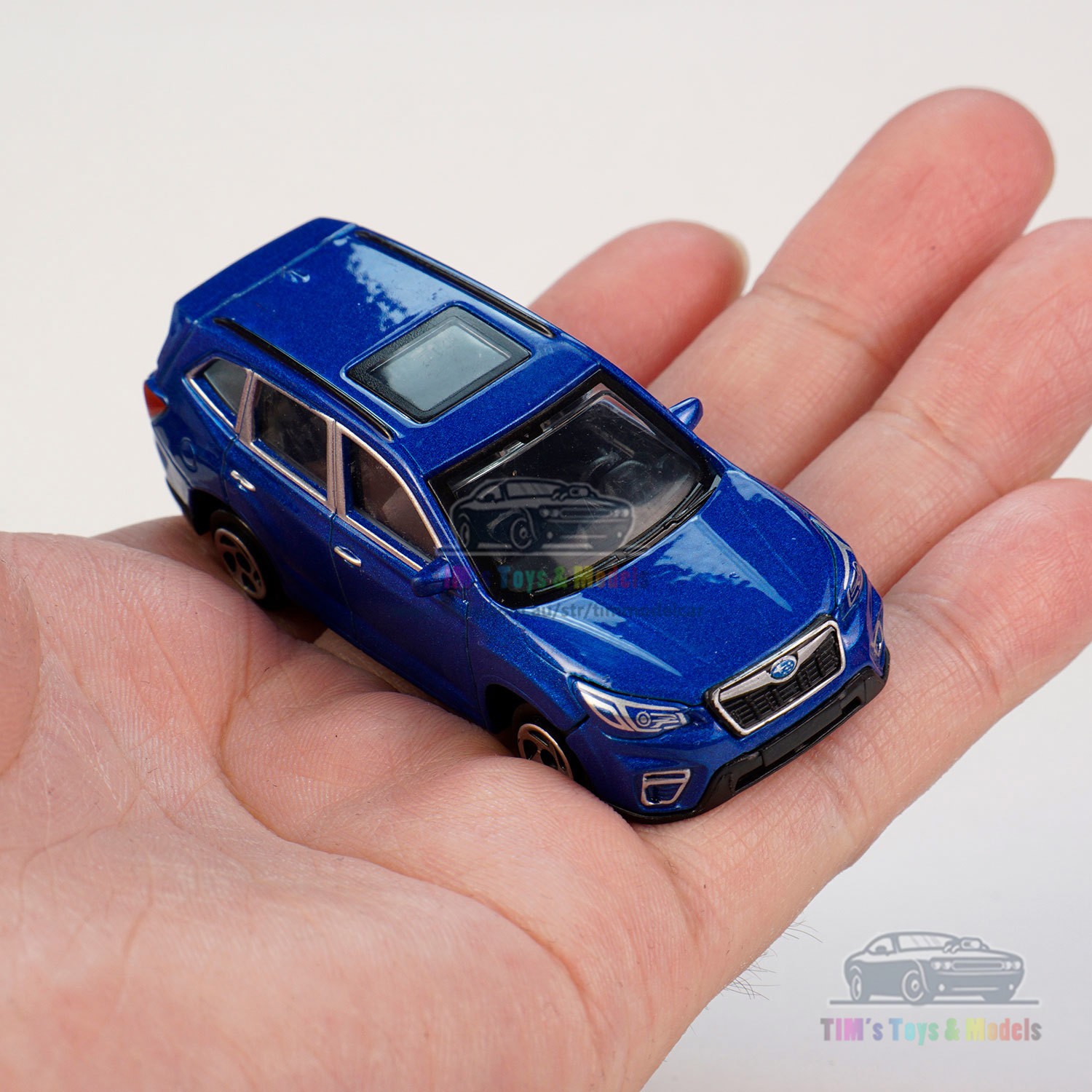 1/64 Subaru Forester Model Car Alloy Diecast Toy Vehicle Collection Gift Blue