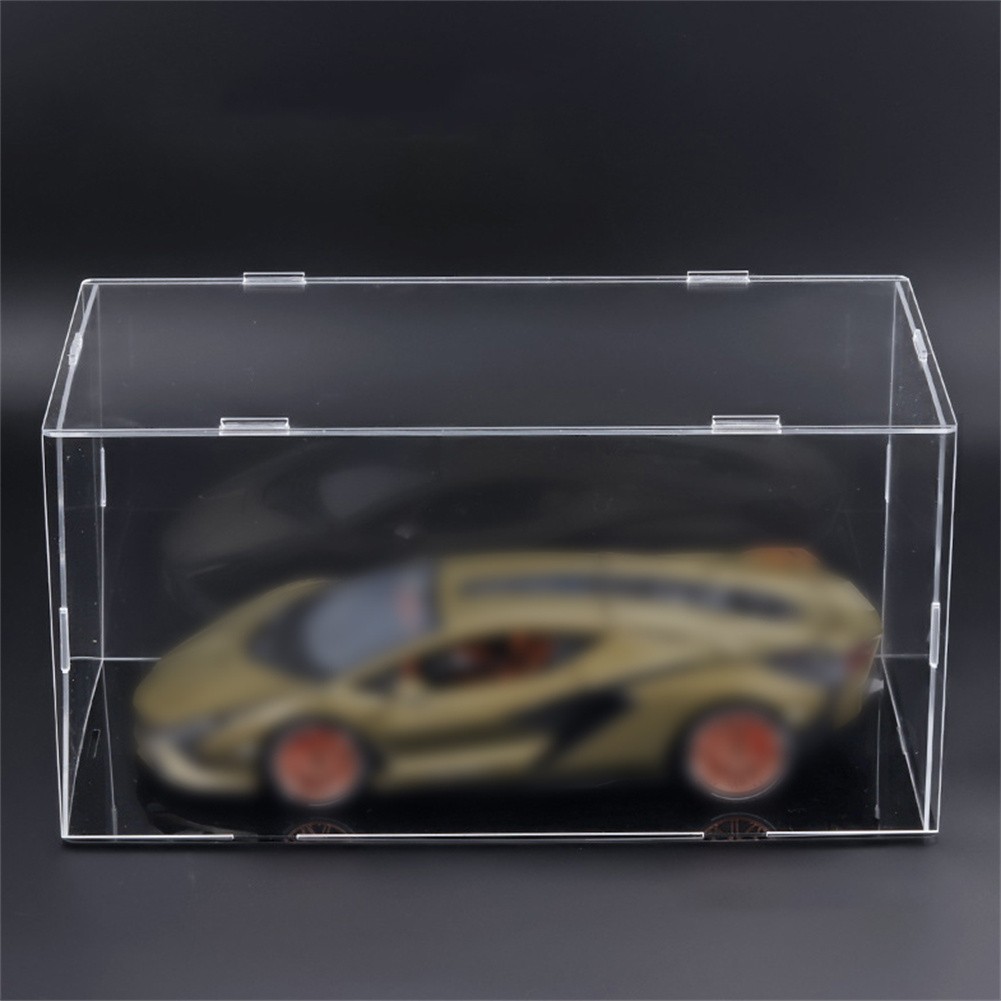 Acrylic Model Car Display Case 1:24 Display Box for Vehicle Dustproof Showcase