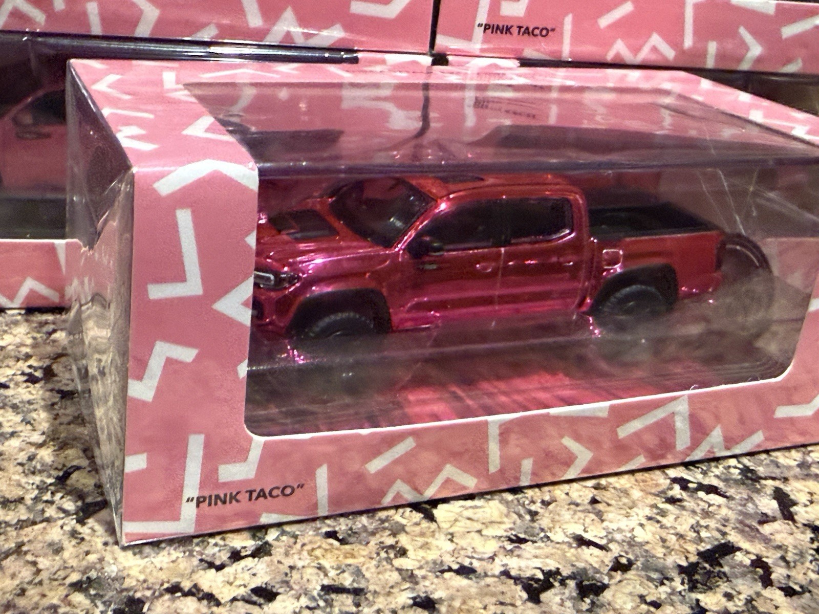 Chase 1/64 DiecastTalk Exclusive GCD Toyota Tacoma TRD PRO Pink Taco 1.0 Chase