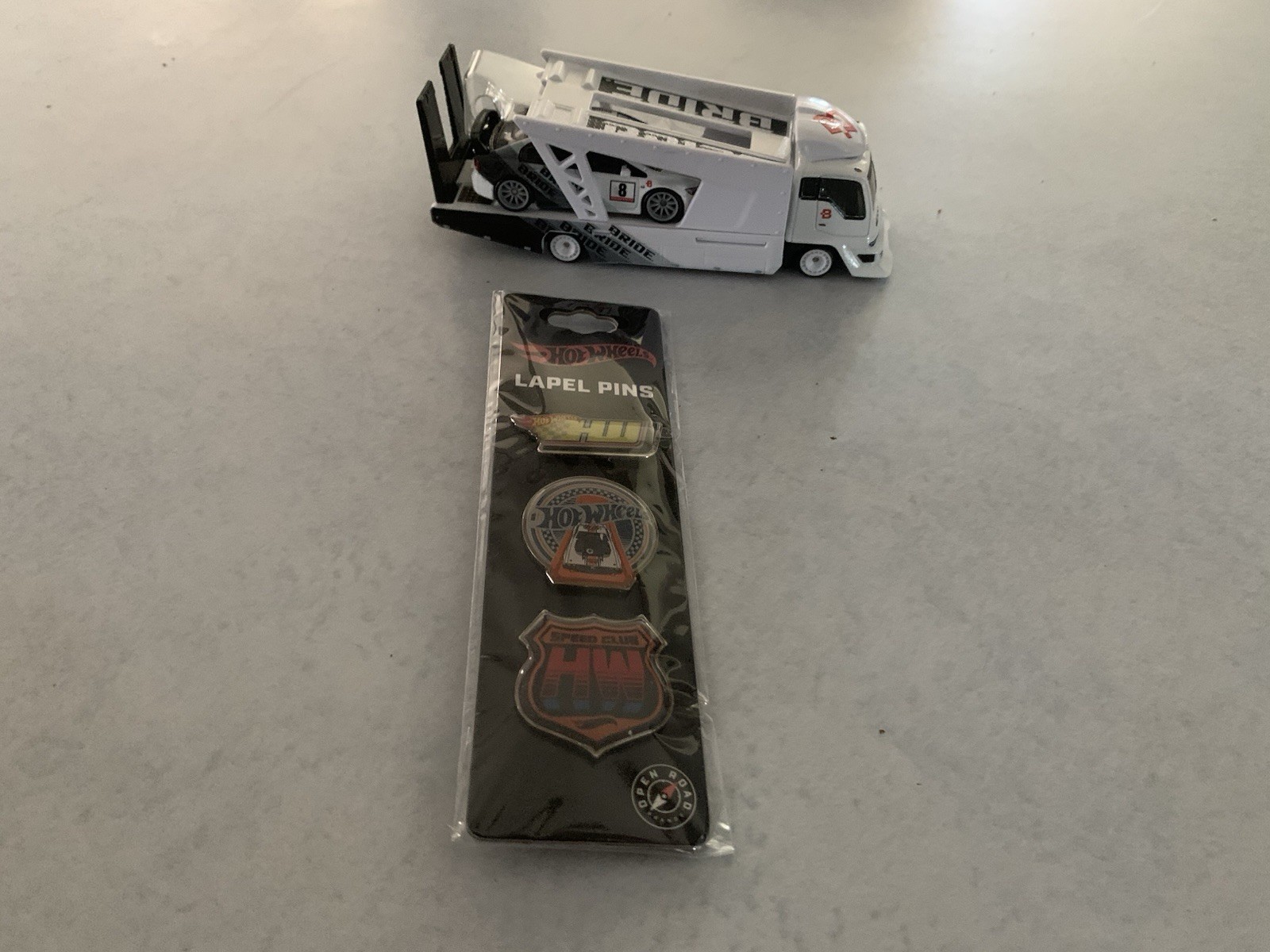 Hot Wheels Team Transport 07 Honda Civic Type R, Hauler & 3 Piece Pin Set 🔥 👀